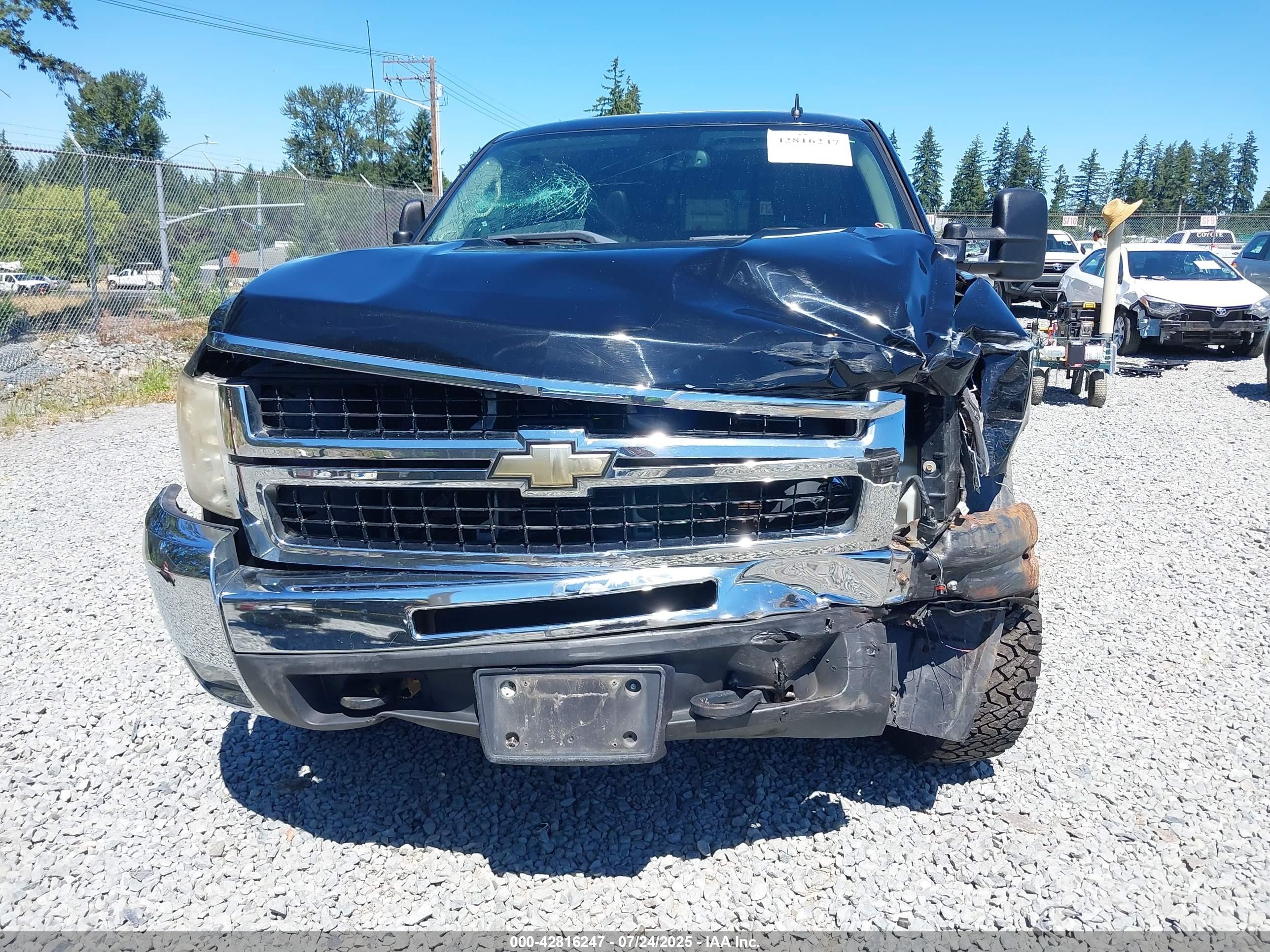 2008 Chevrolet Silverado 2500hd Ltz Black vin: 1GCHK29KX8E124630