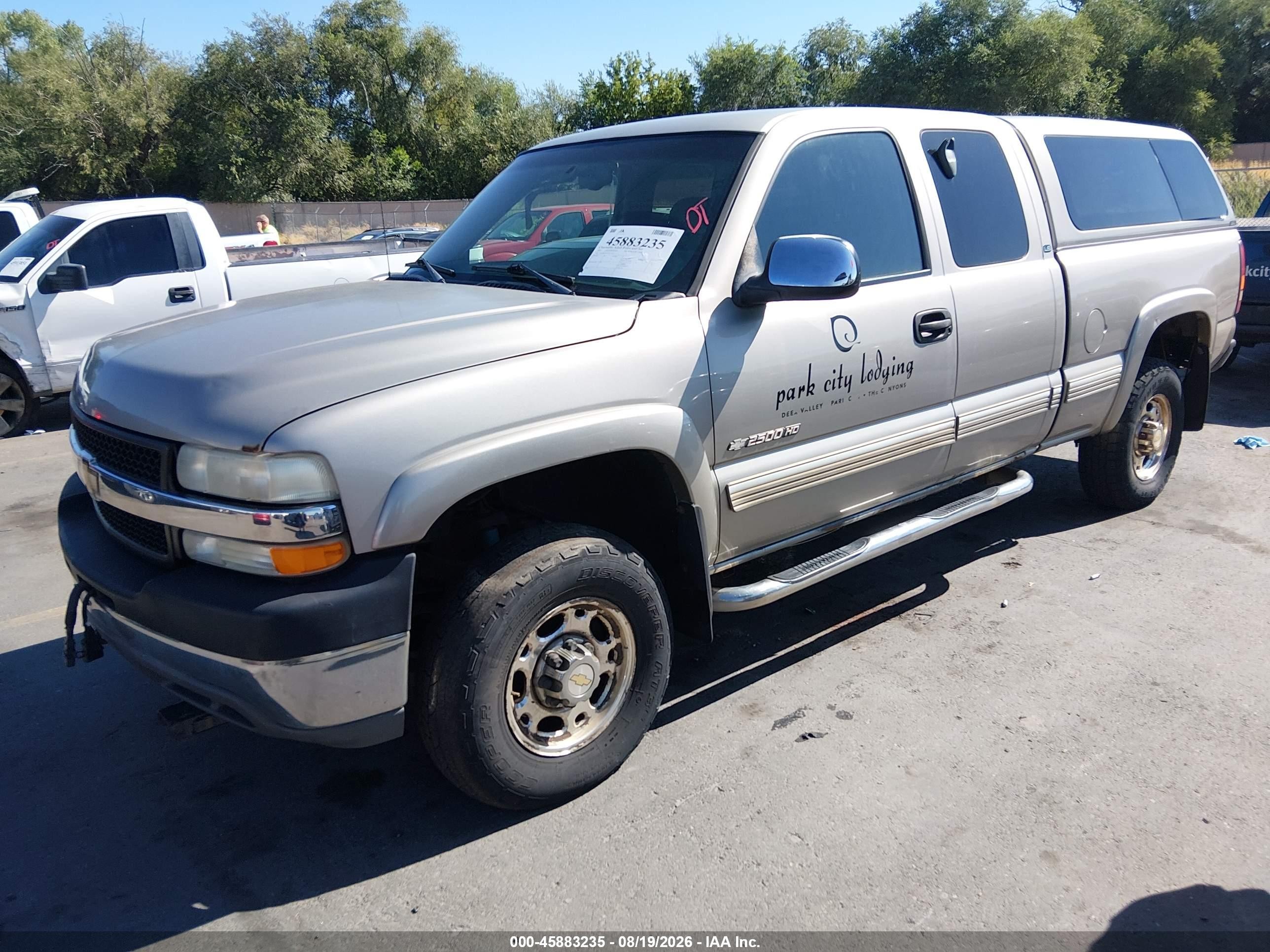 2002 Chevrolet Silverado 2500hd Ls Pewter vin: 1GCHK29U02E171612