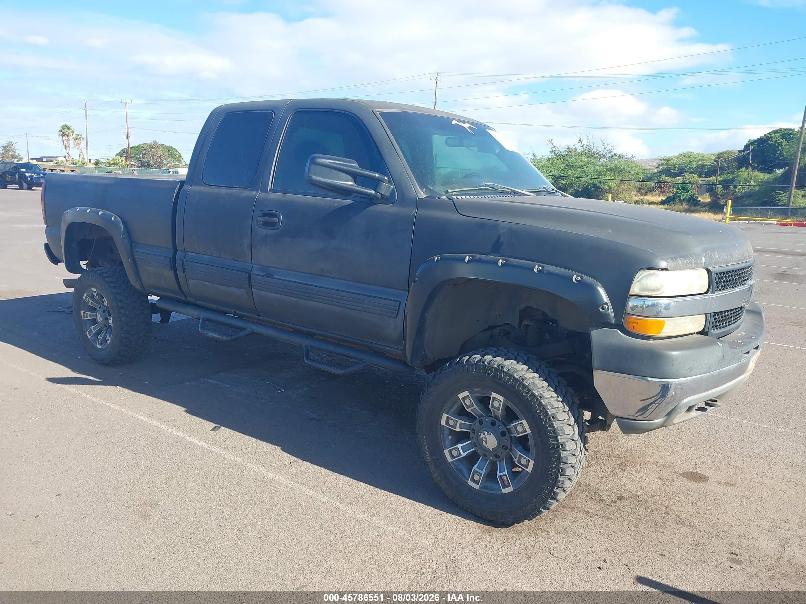 2002 Chevrolet Silverado 2500hd Ls Black vin: 1GCHK29U22E221099