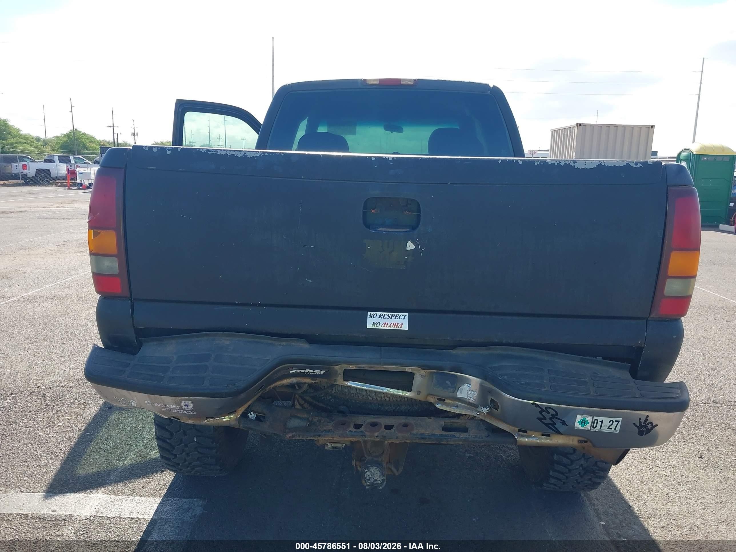 2002 Chevrolet Silverado 2500hd Ls Black vin: 1GCHK29U22E221099