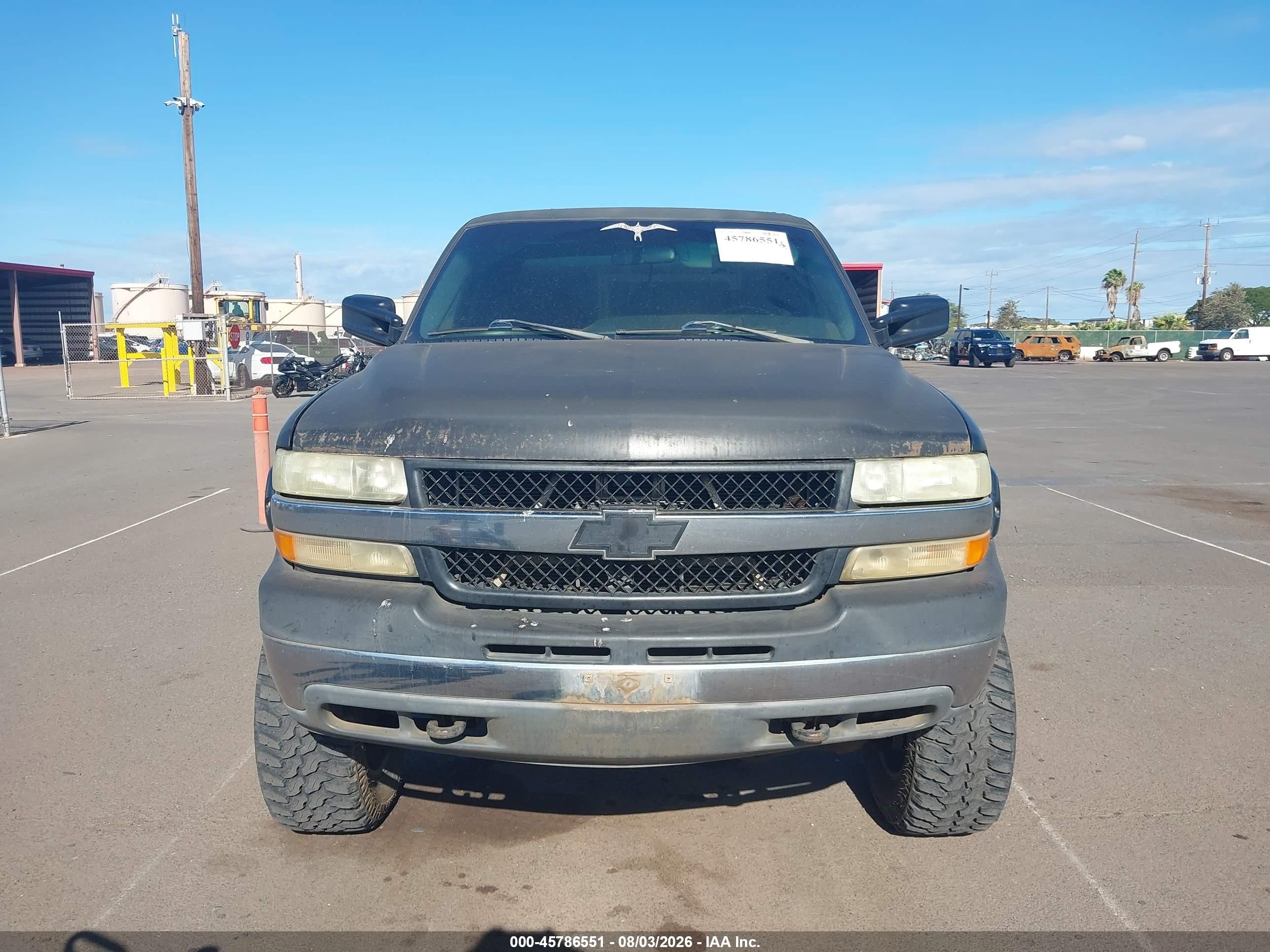 2002 Chevrolet Silverado 2500hd Ls Black vin: 1GCHK29U22E221099