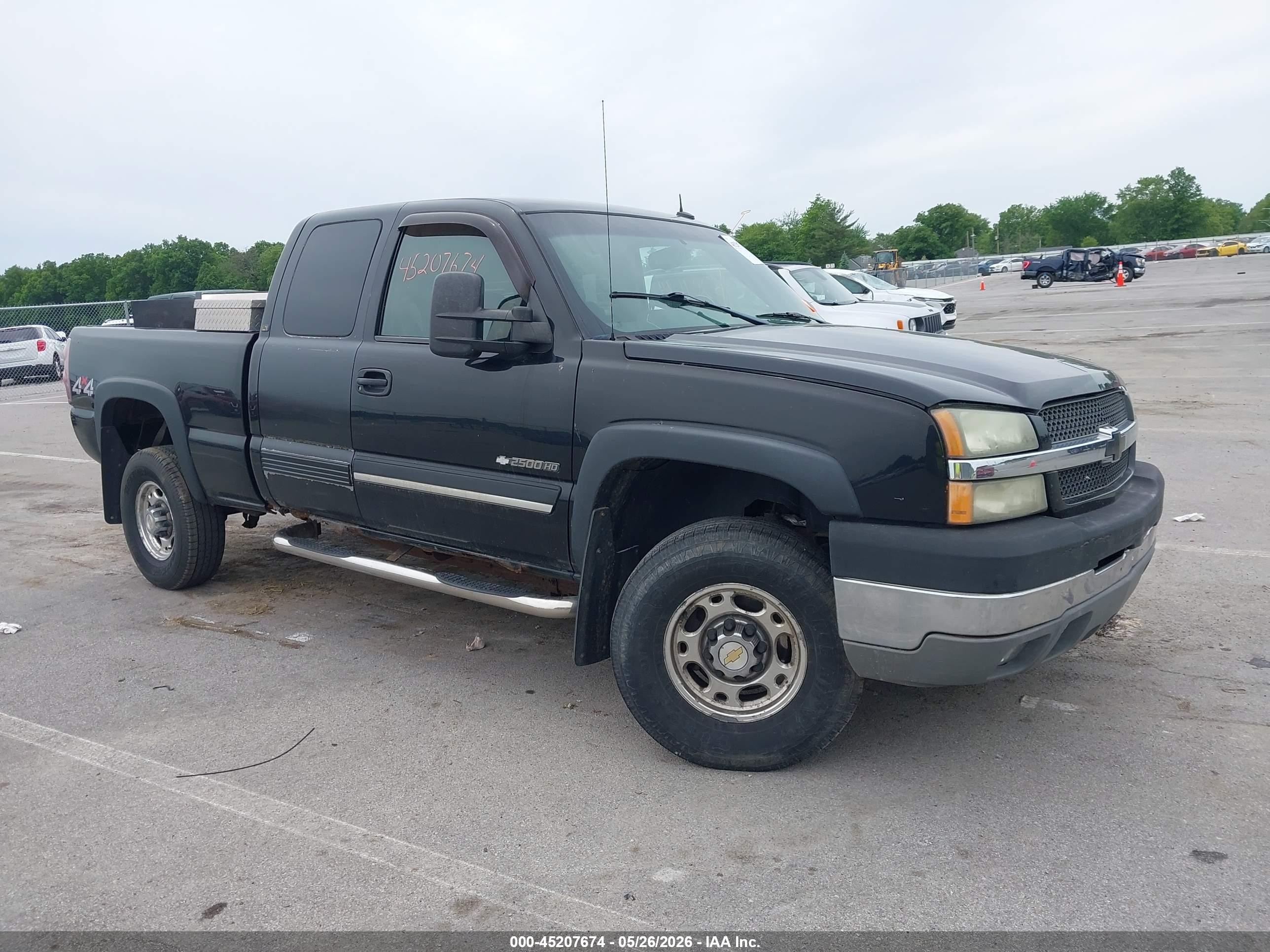 2003 Chevrolet Silverado 2500hd Lt Black vin: 1GCHK29U23E215014