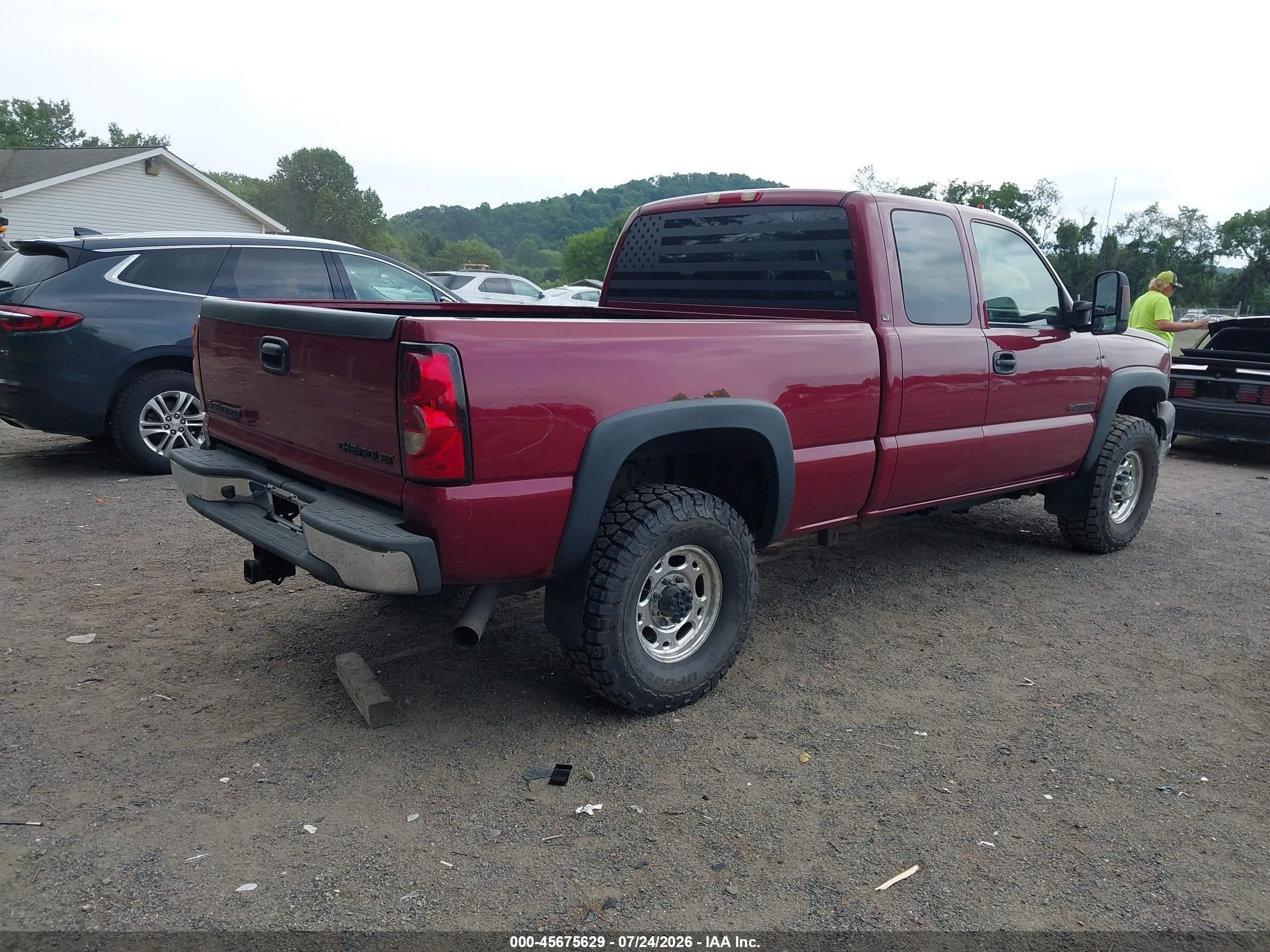 2004 Chevrolet Silverado 2500hd Lt Red vin: 1GCHK29U34E260397