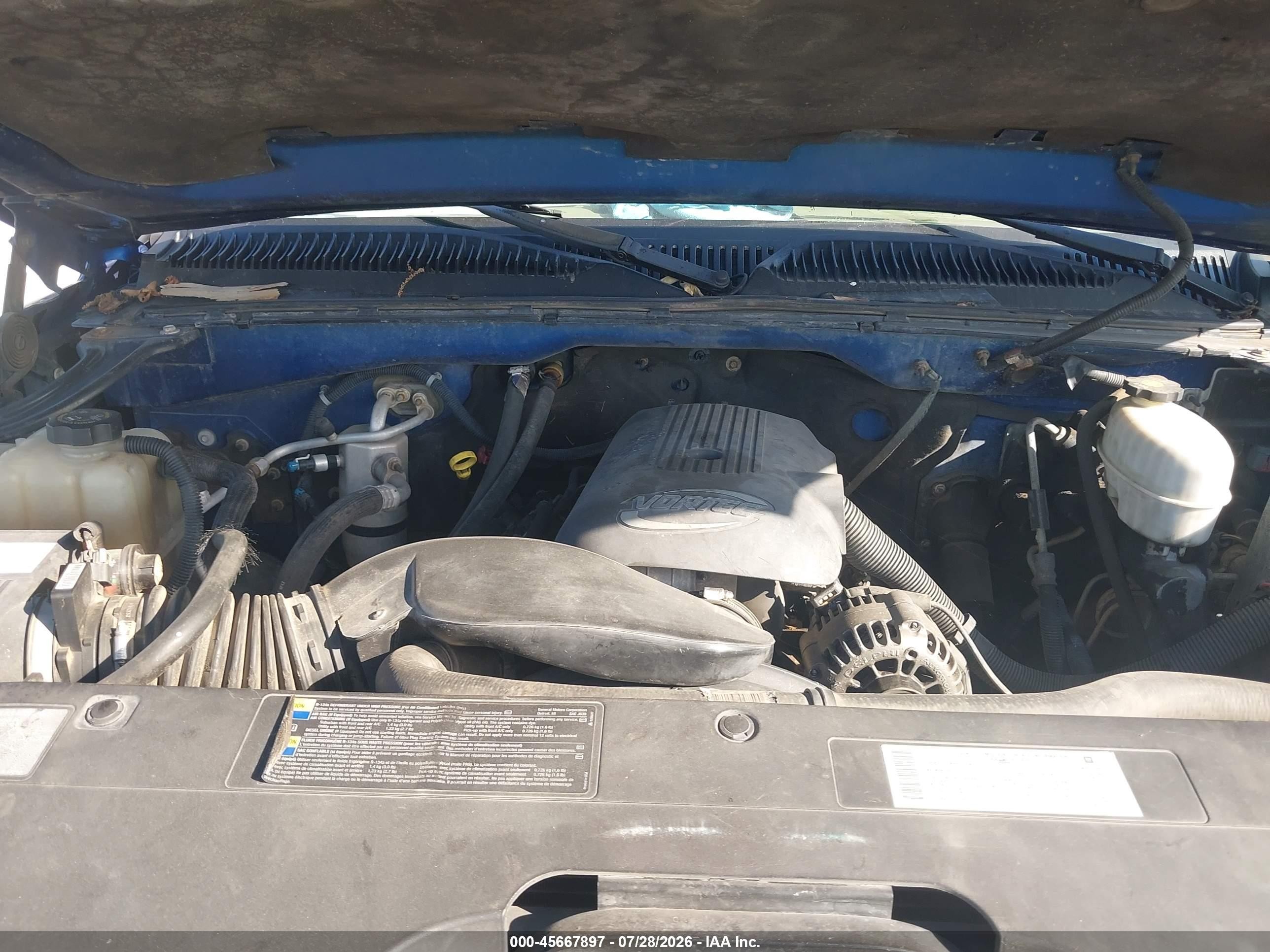 2004 Chevrolet Silverado 2500hd Ls Blue vin: 1GCHK29U34E326169