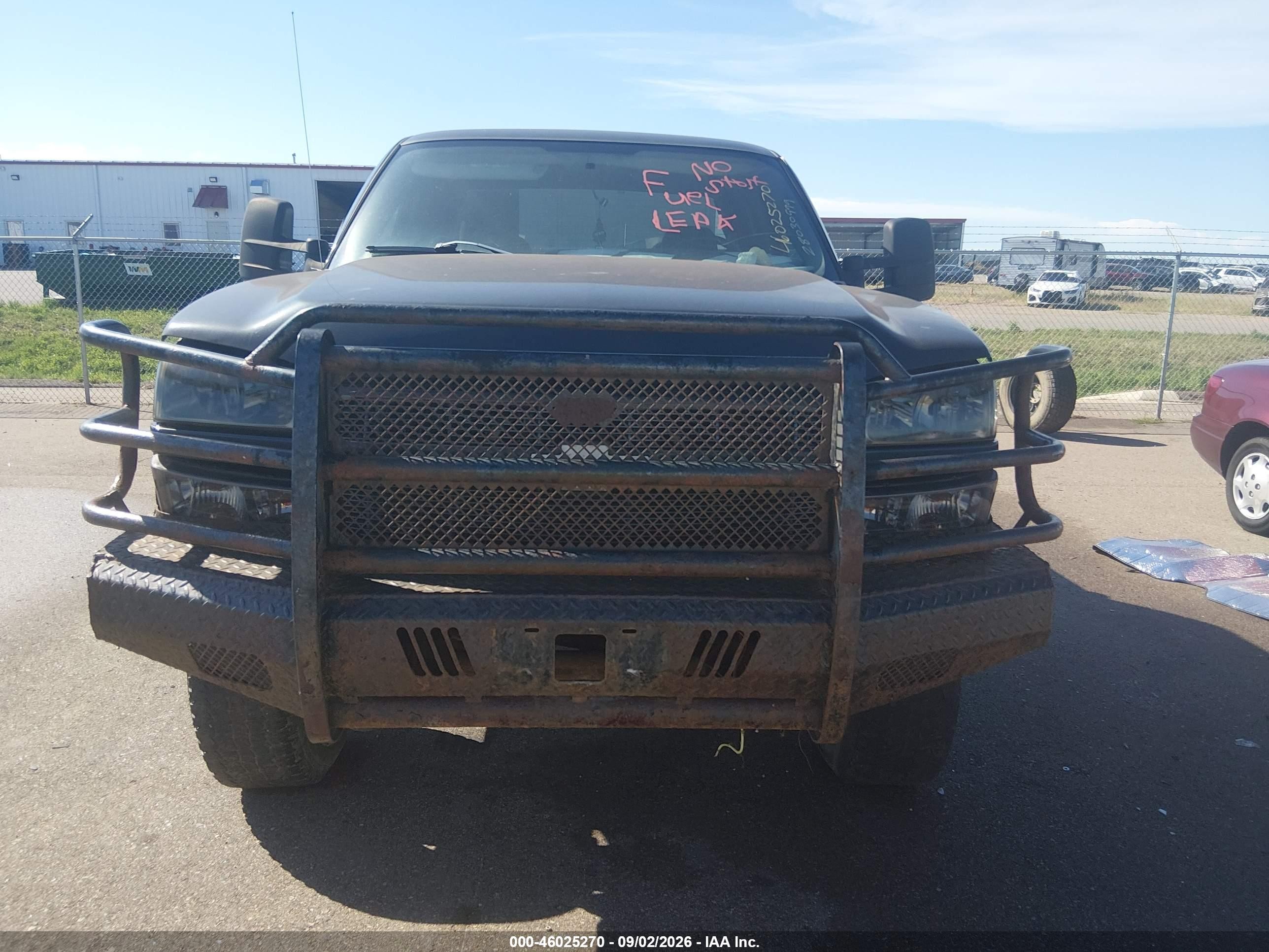 2005 Chevrolet Silverado 2500hd Ls Black vin: 1GCHK29U35E209984