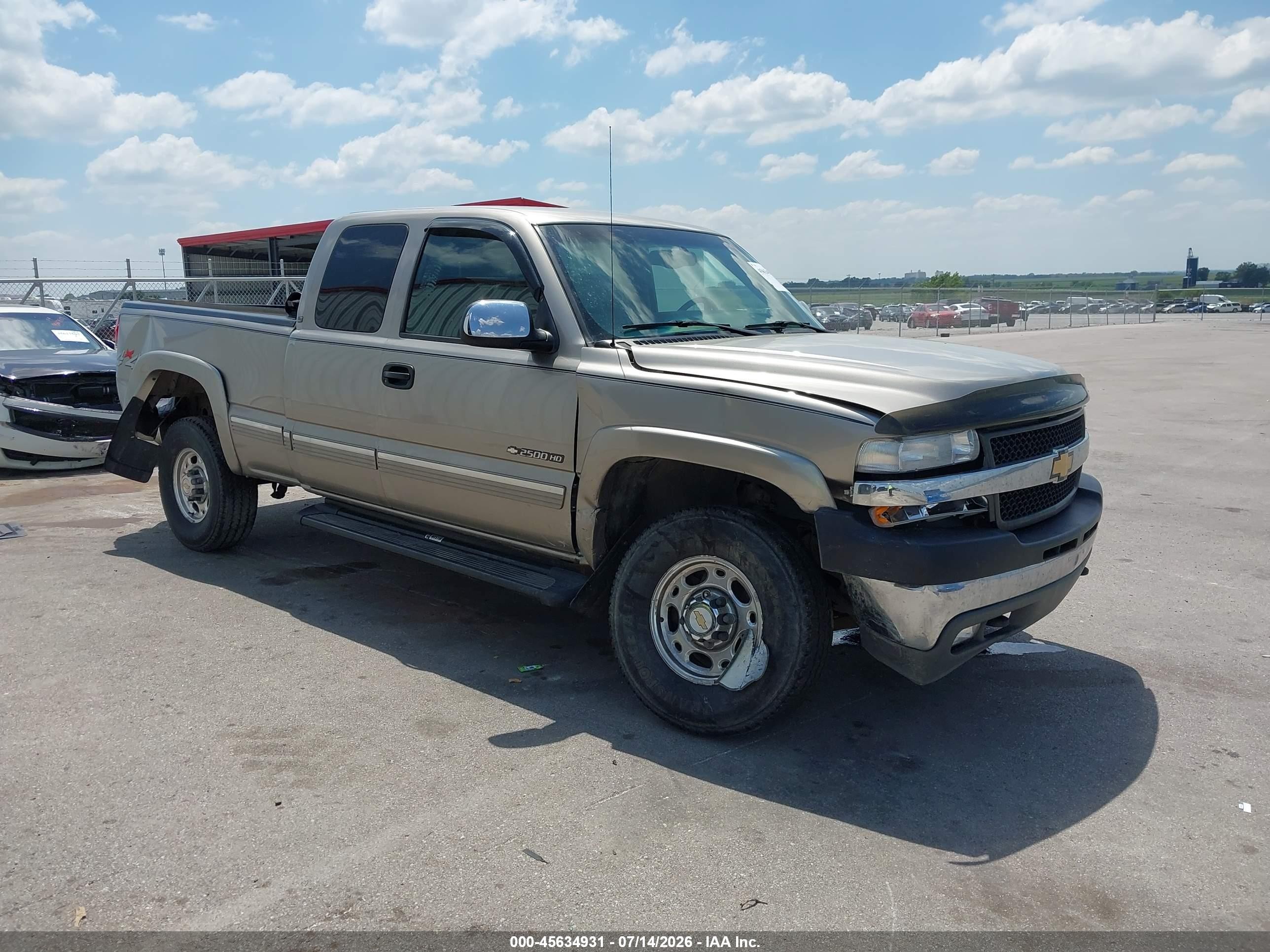 2001 Chevrolet Silverado 2500hd Lt Серый vin: 1GCHK29U41E145366