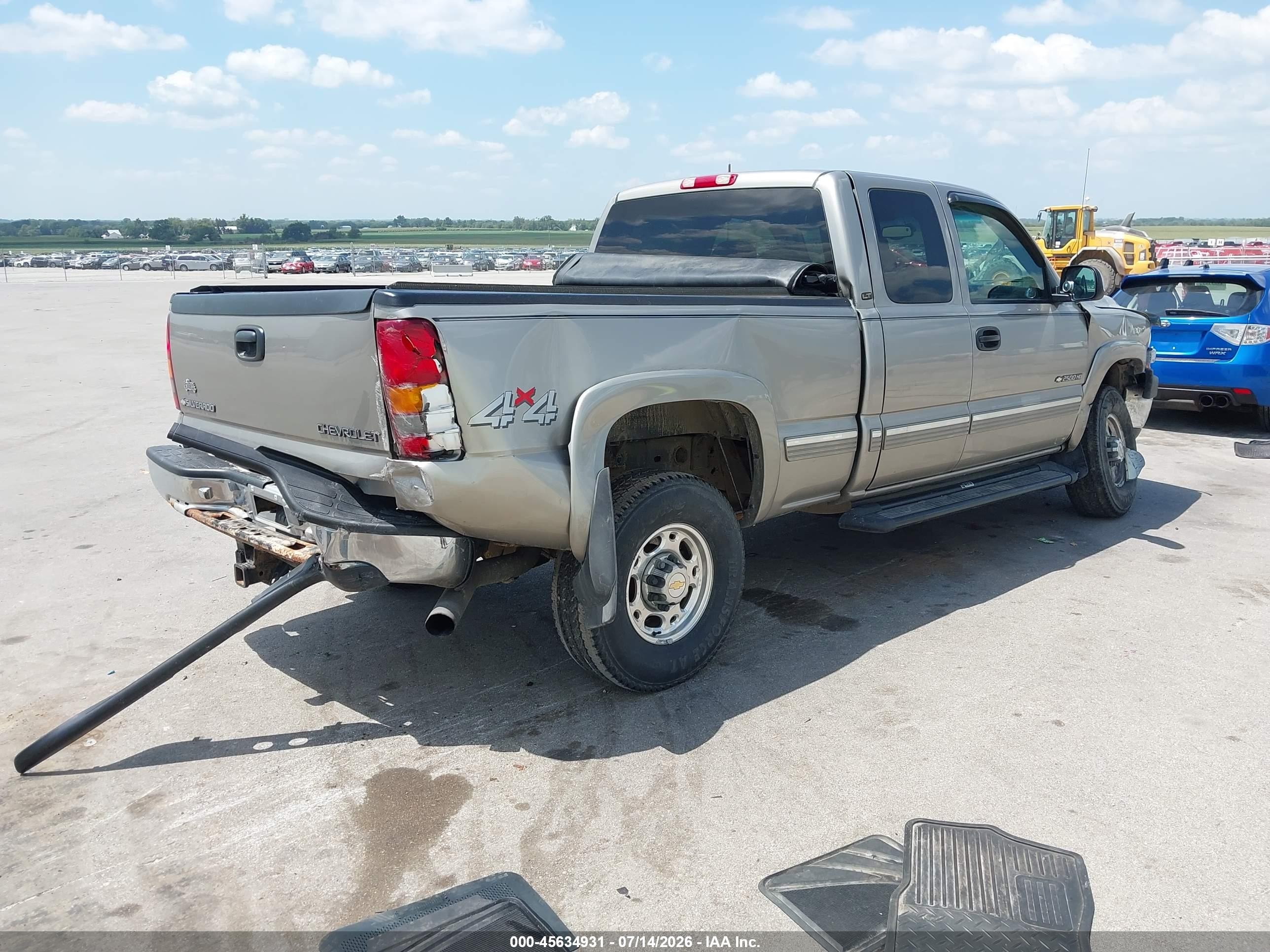 2001 Chevrolet Silverado 2500hd Lt Gray vin: 1GCHK29U41E145366