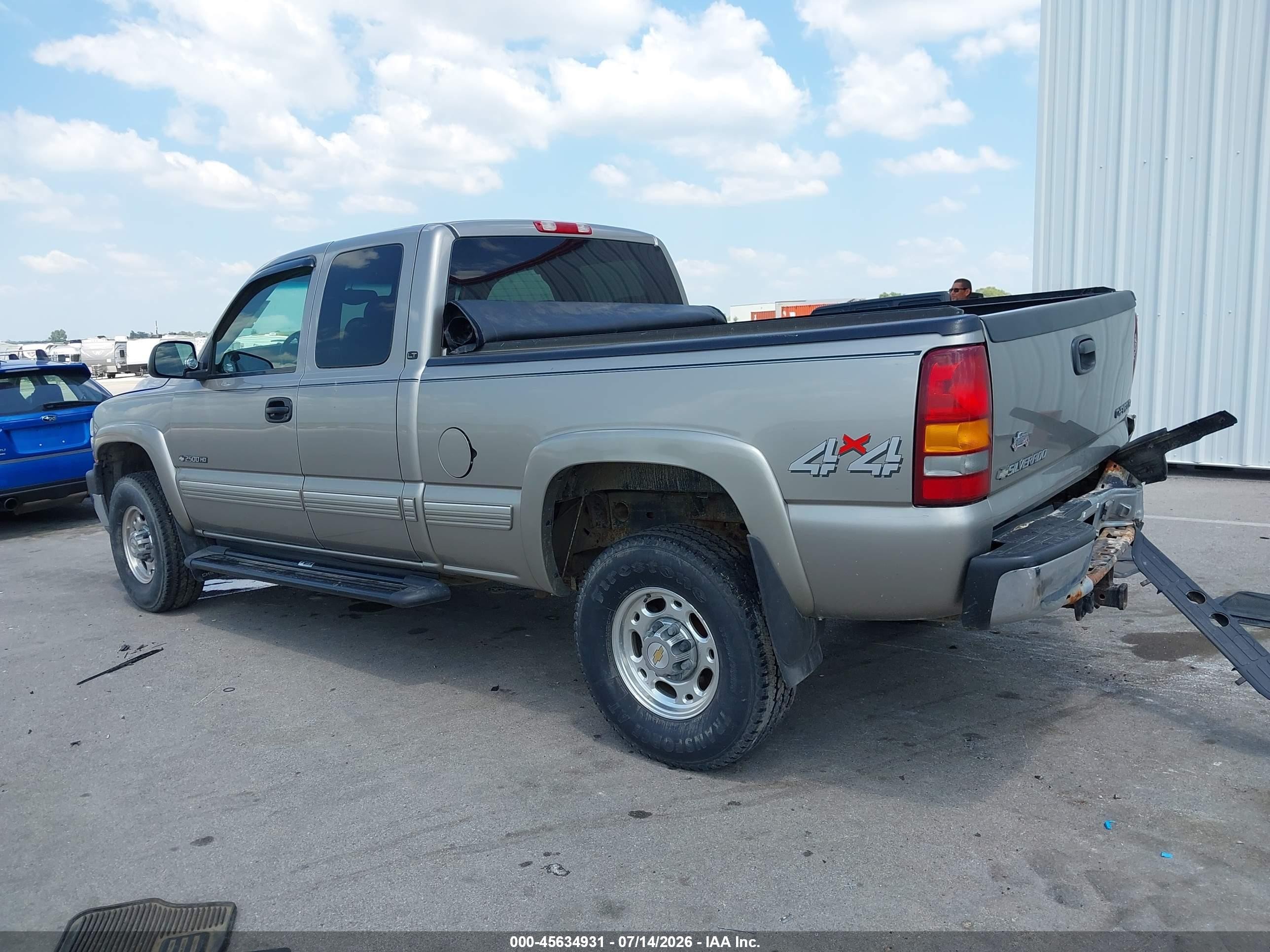 2001 Chevrolet Silverado 2500hd Lt Gray vin: 1GCHK29U41E145366