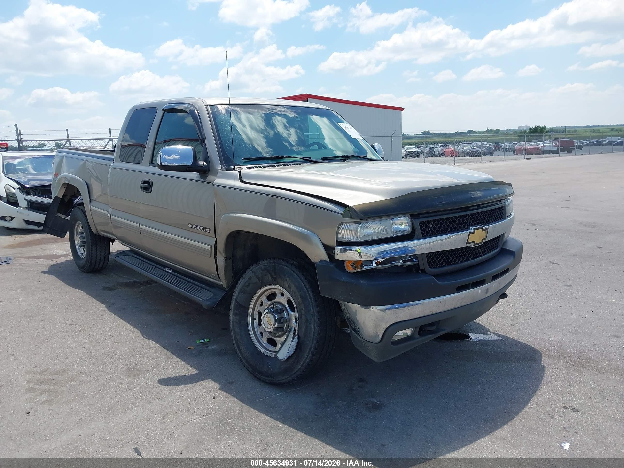 2001 Chevrolet Silverado 2500hd Lt Gray vin: 1GCHK29U41E145366
