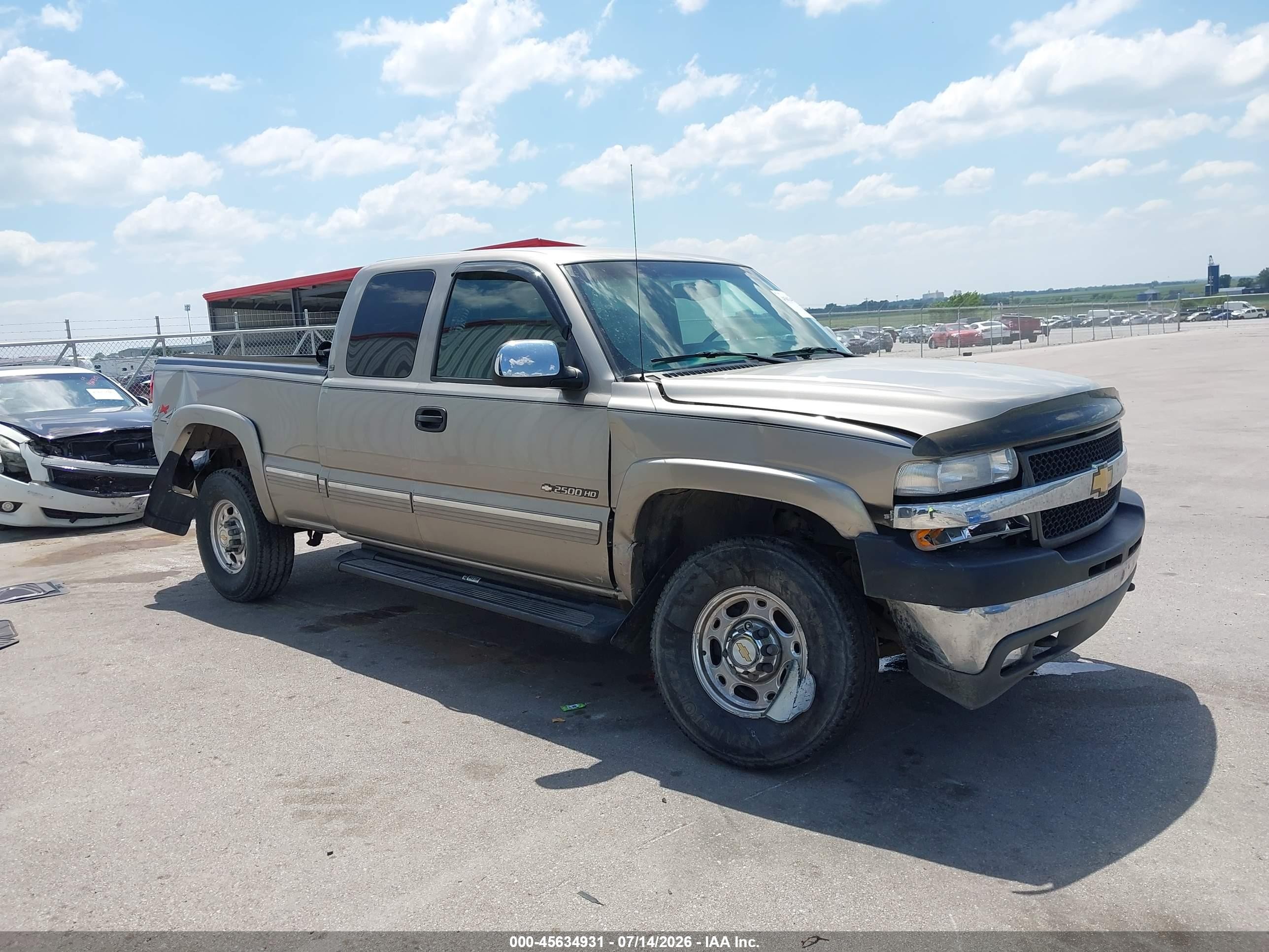 2001 Chevrolet Silverado 2500hd Lt Gray vin: 1GCHK29U41E145366