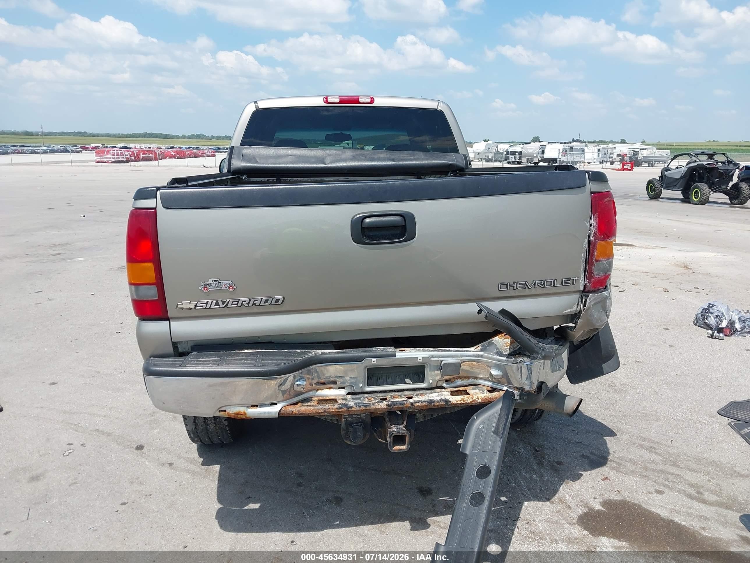2001 Chevrolet Silverado 2500hd Lt Gray vin: 1GCHK29U41E145366