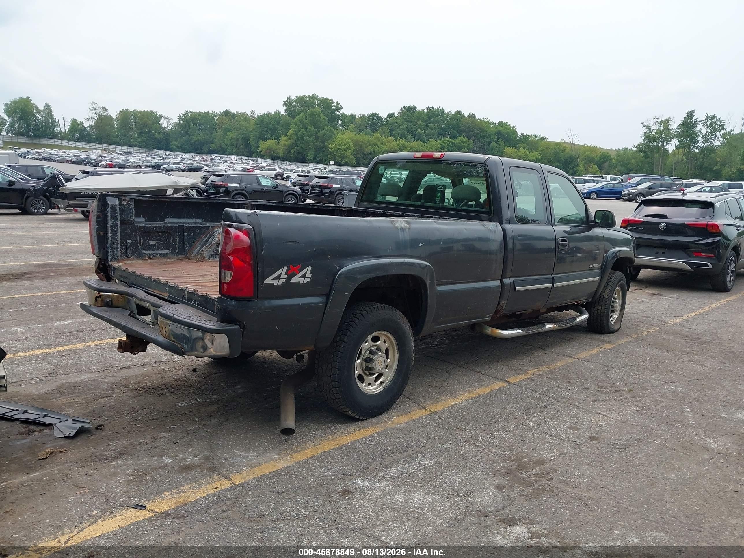 2005 Chevrolet Silverado 2500hd Ls Black vin: 1GCHK29U55E169911