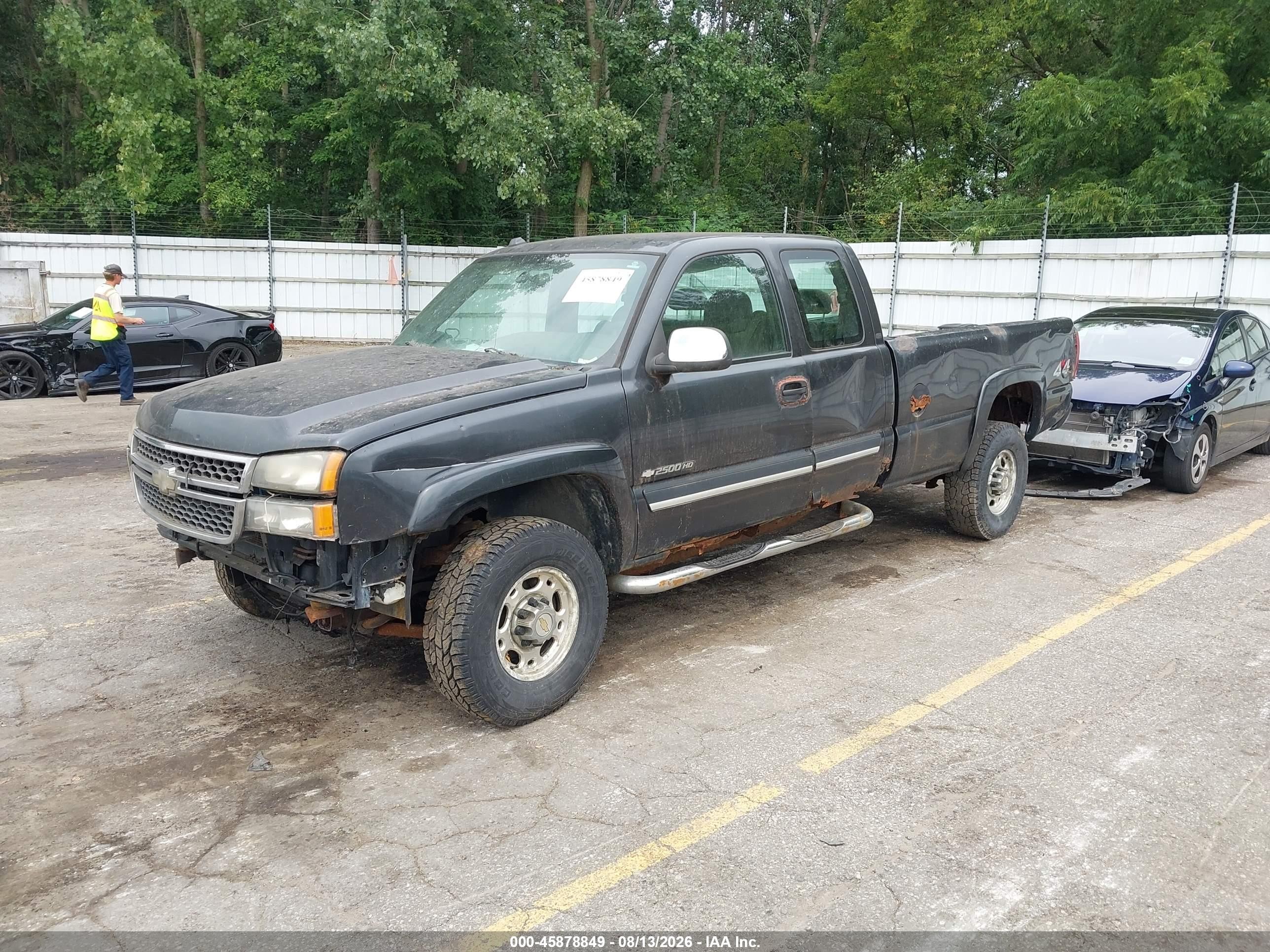 2005 Chevrolet Silverado 2500hd Ls Black vin: 1GCHK29U55E169911