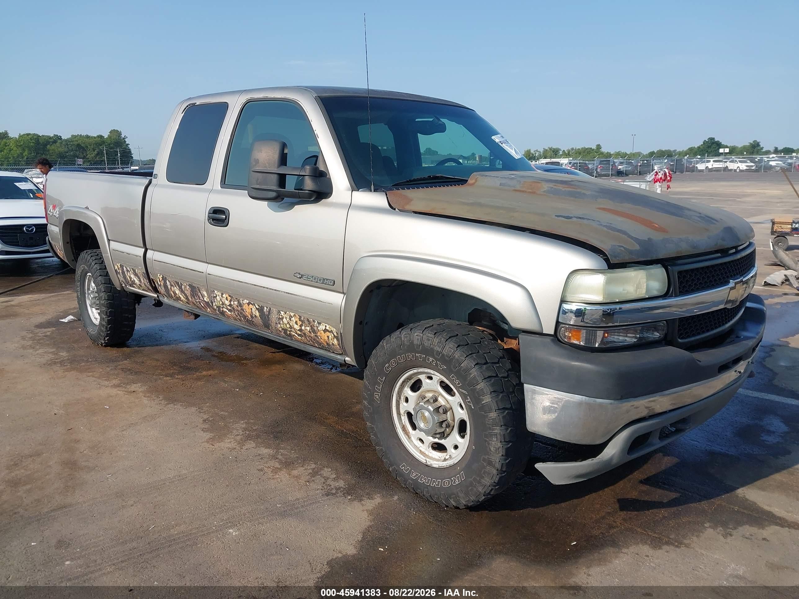 2002 Chevrolet Silverado 2500hd Ls Серебряный vin: 1GCHK29U62E229741