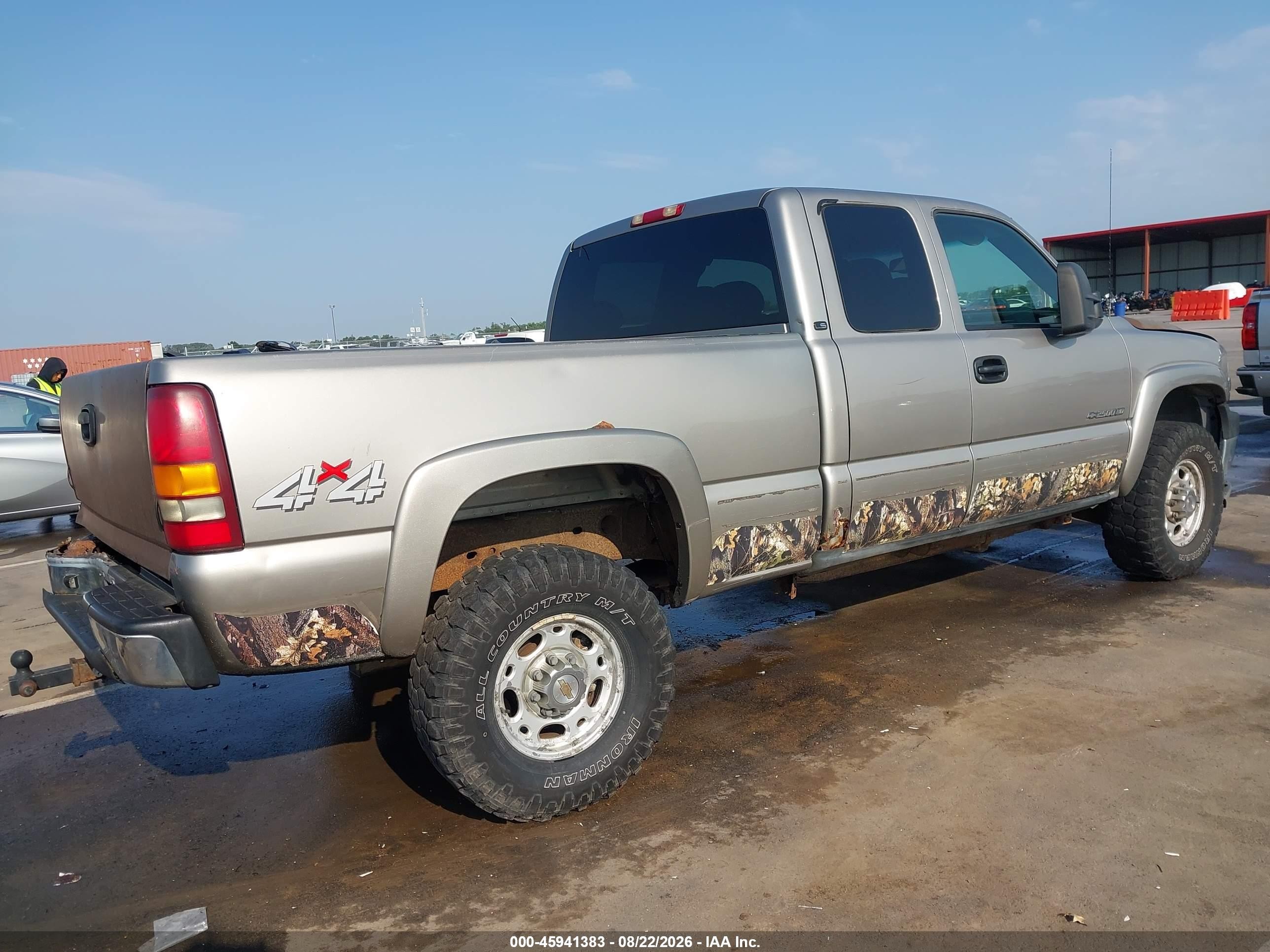 2002 Chevrolet Silverado 2500hd Ls Silver vin: 1GCHK29U62E229741