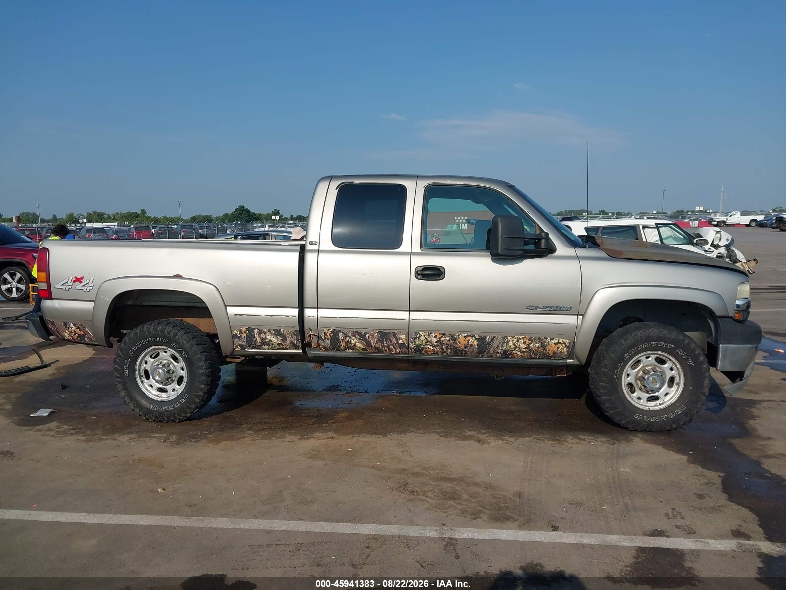 2002 Chevrolet Silverado 2500hd Ls Silver vin: 1GCHK29U62E229741