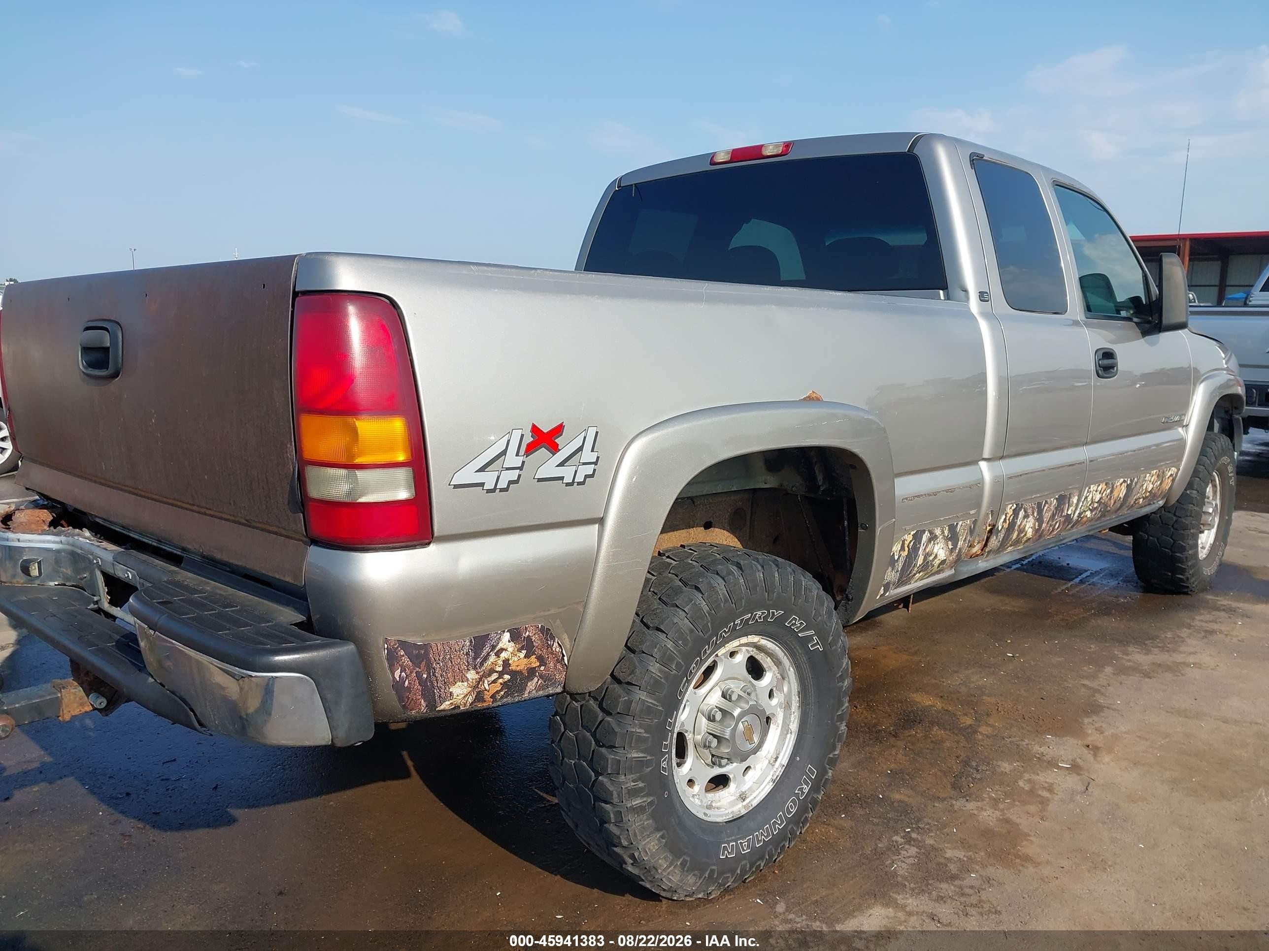 2002 Chevrolet Silverado 2500hd Ls Silver vin: 1GCHK29U62E229741