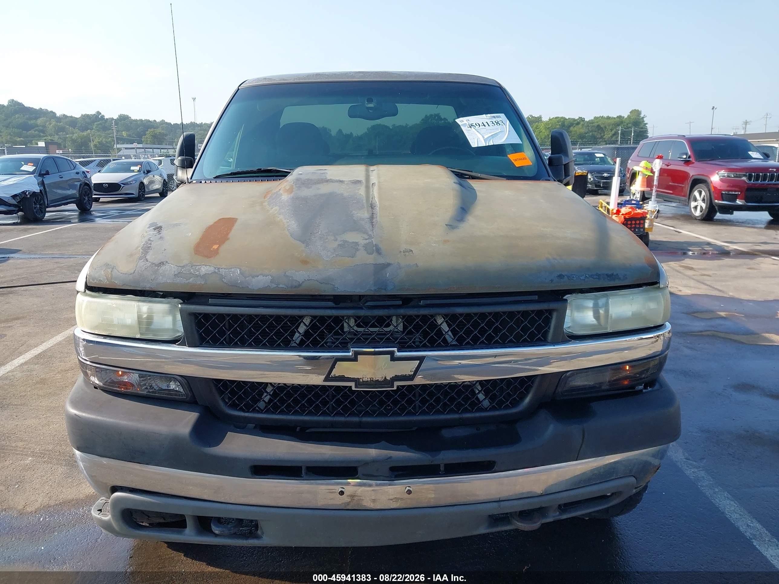 2002 Chevrolet Silverado 2500hd Ls Silver vin: 1GCHK29U62E229741