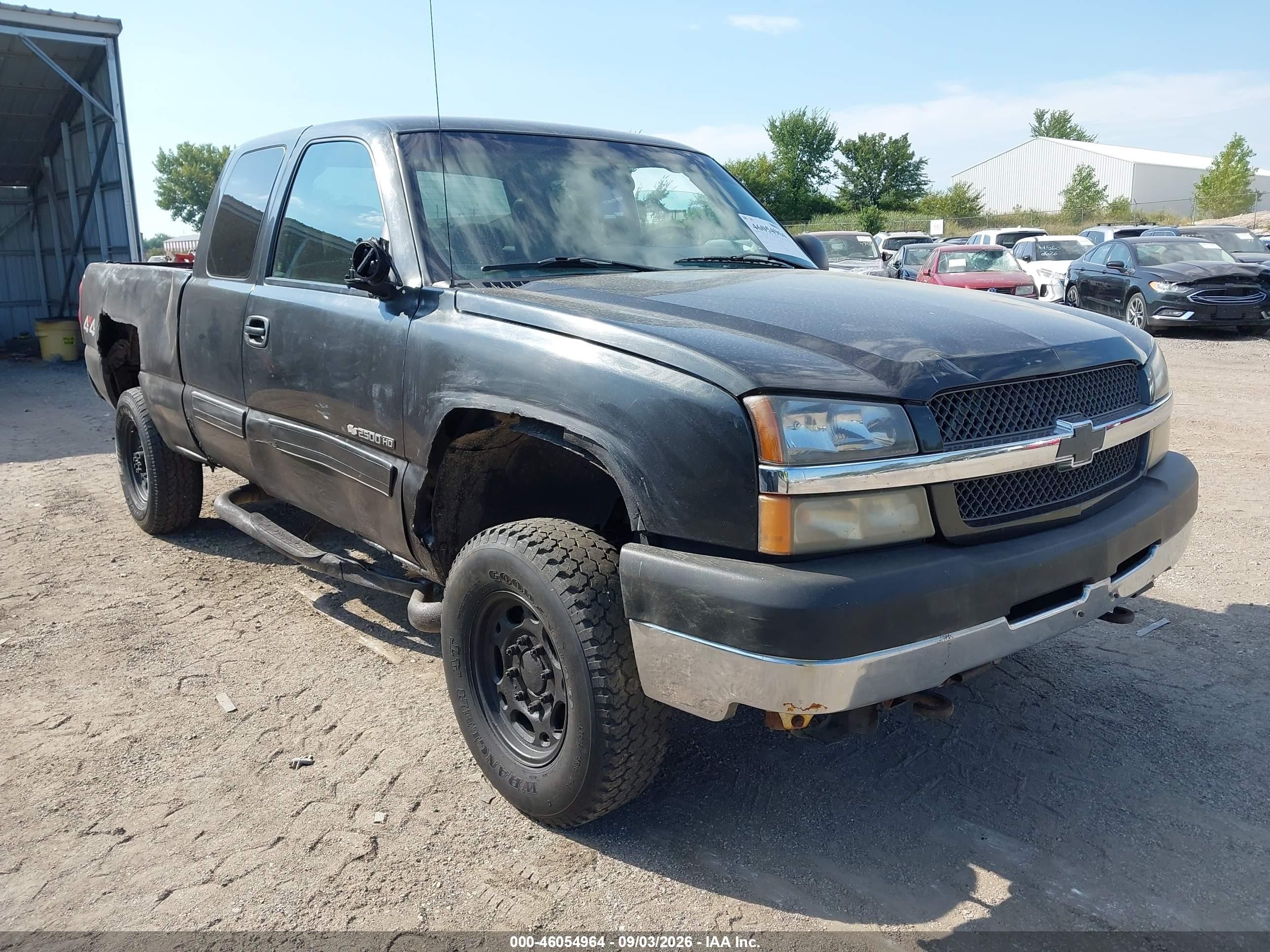2004 Chevrolet Silverado 2500hd Ls Black vin: 1GCHK29U64E202767