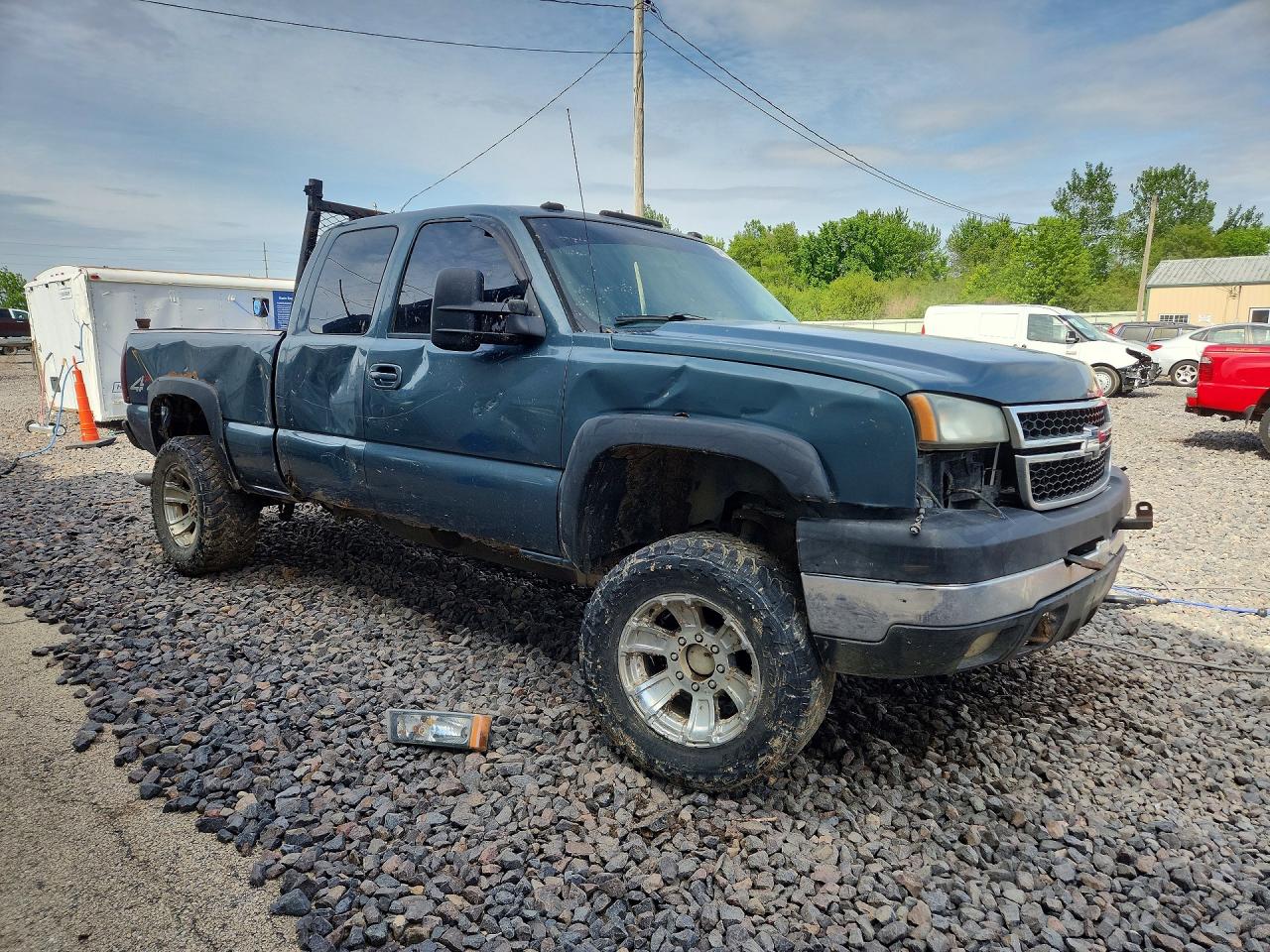 2007 Chevrolet Silverado K2500 Heavy Duty Blue vin: 1GCHK29U67E138010