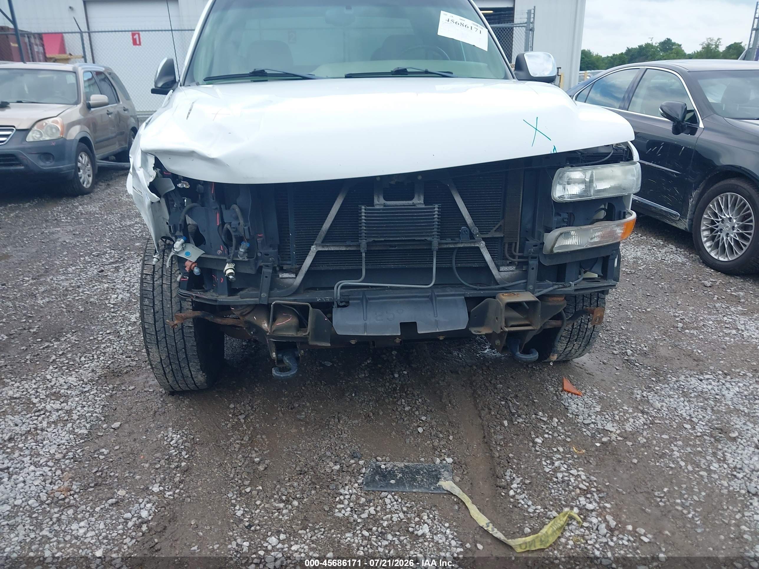 2002 Chevrolet Silverado 2500hd Lt White vin: 1GCHK29U82E295658
