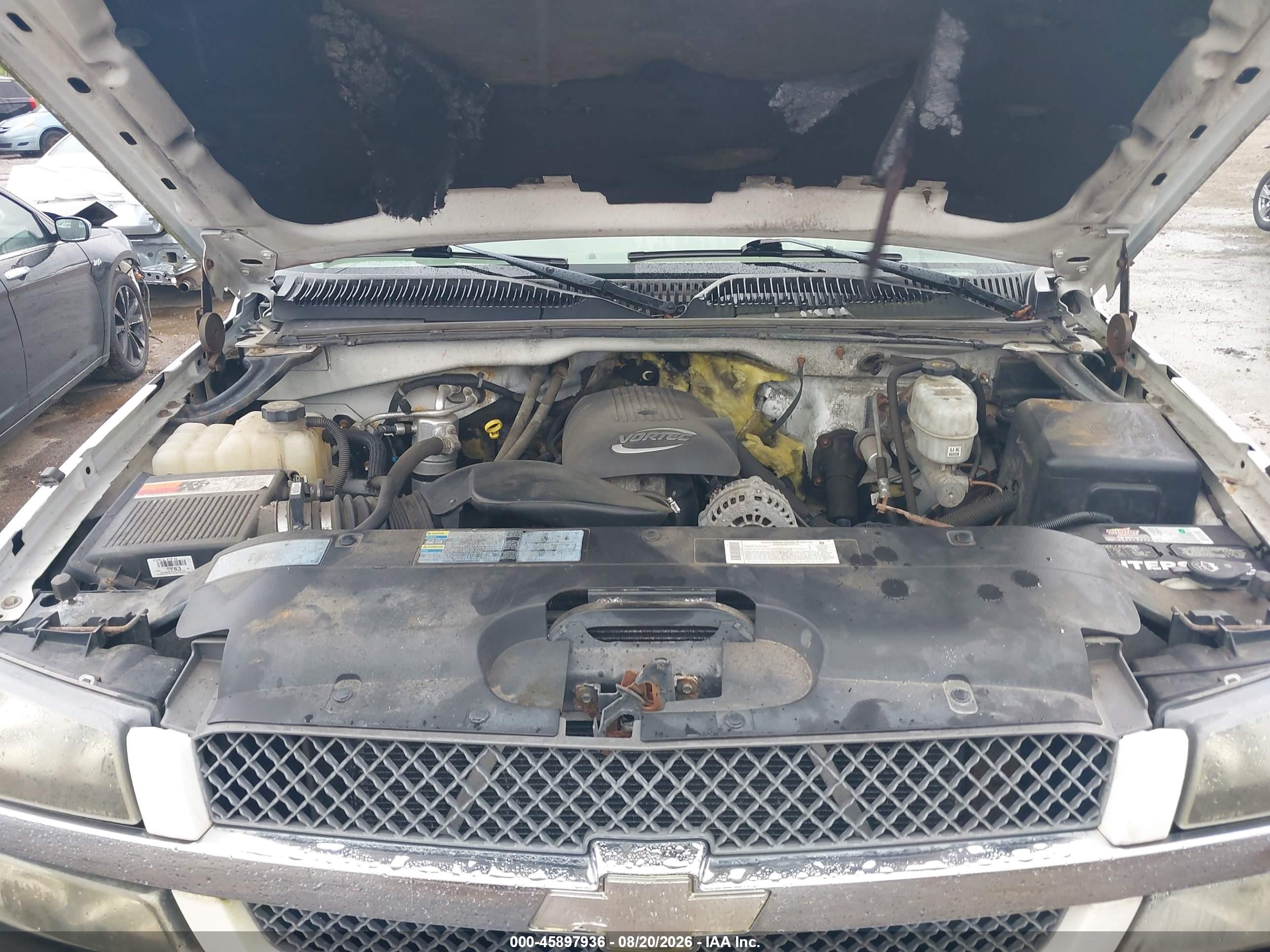 2004 Chevrolet Silverado 2500hd Ls White vin: 1GCHK29U84E194638