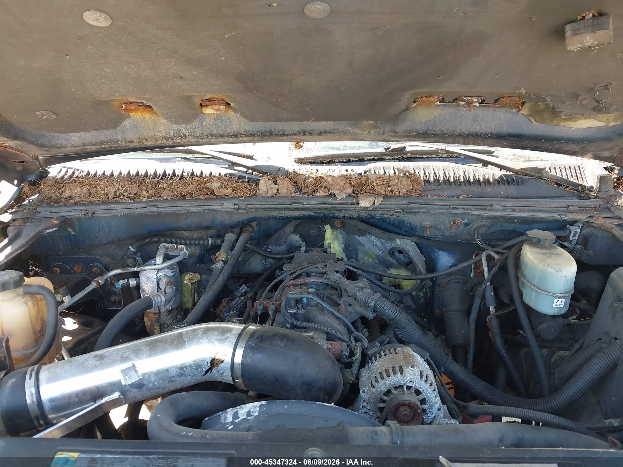2002 Chevrolet Silverado 2500hd Ls Blue vin: 1GCHK29UX2E182326