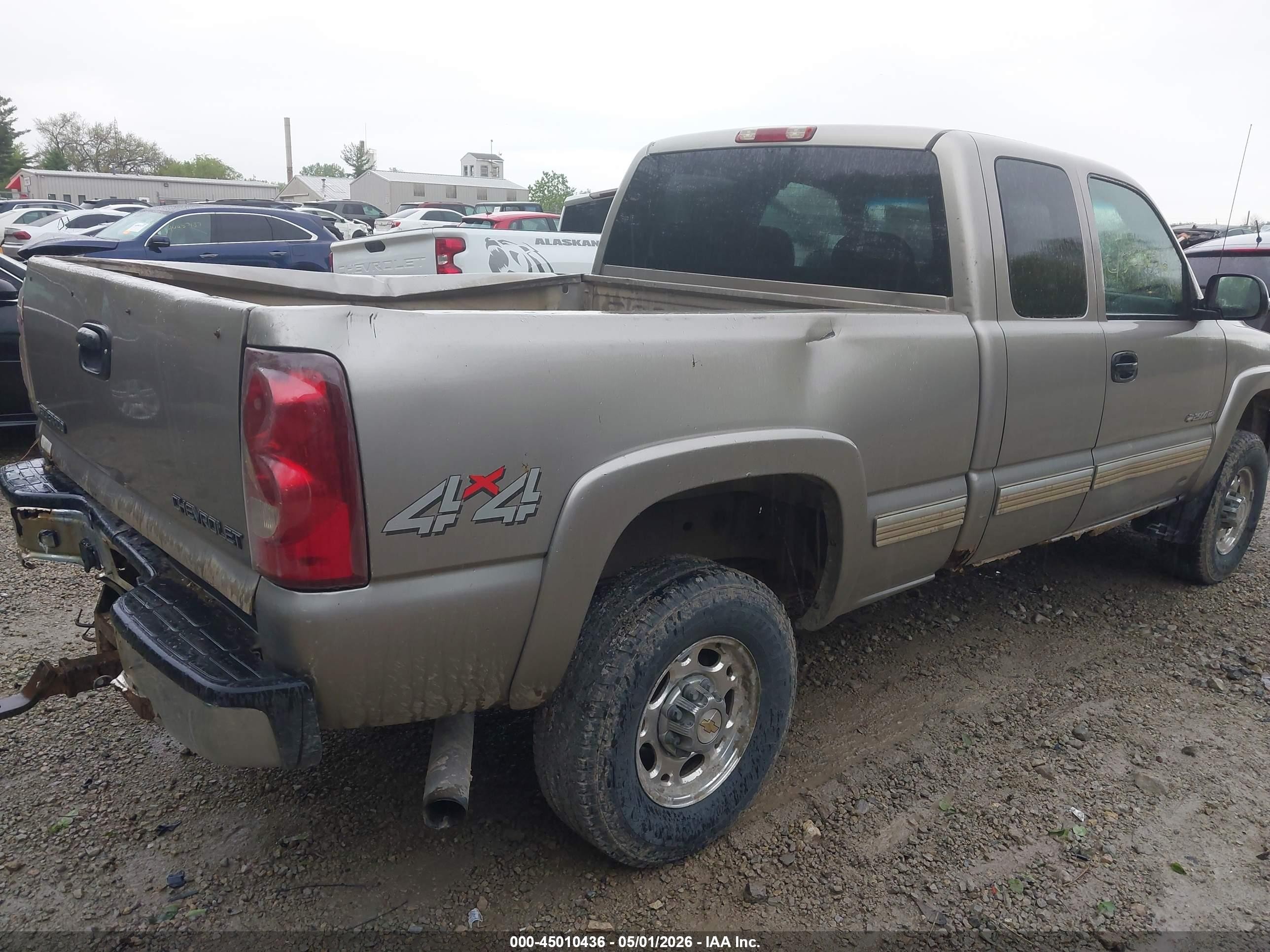 2002 Chevrolet Silverado 2500hd Ls Gray vin: 1GCHK29UX2E197621