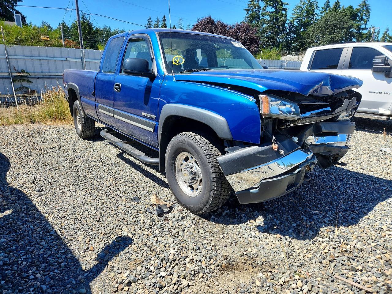 2004 Chevrolet Silverado K2500 Heavy Duty Blue vin: 1GCHK29UX4E198349