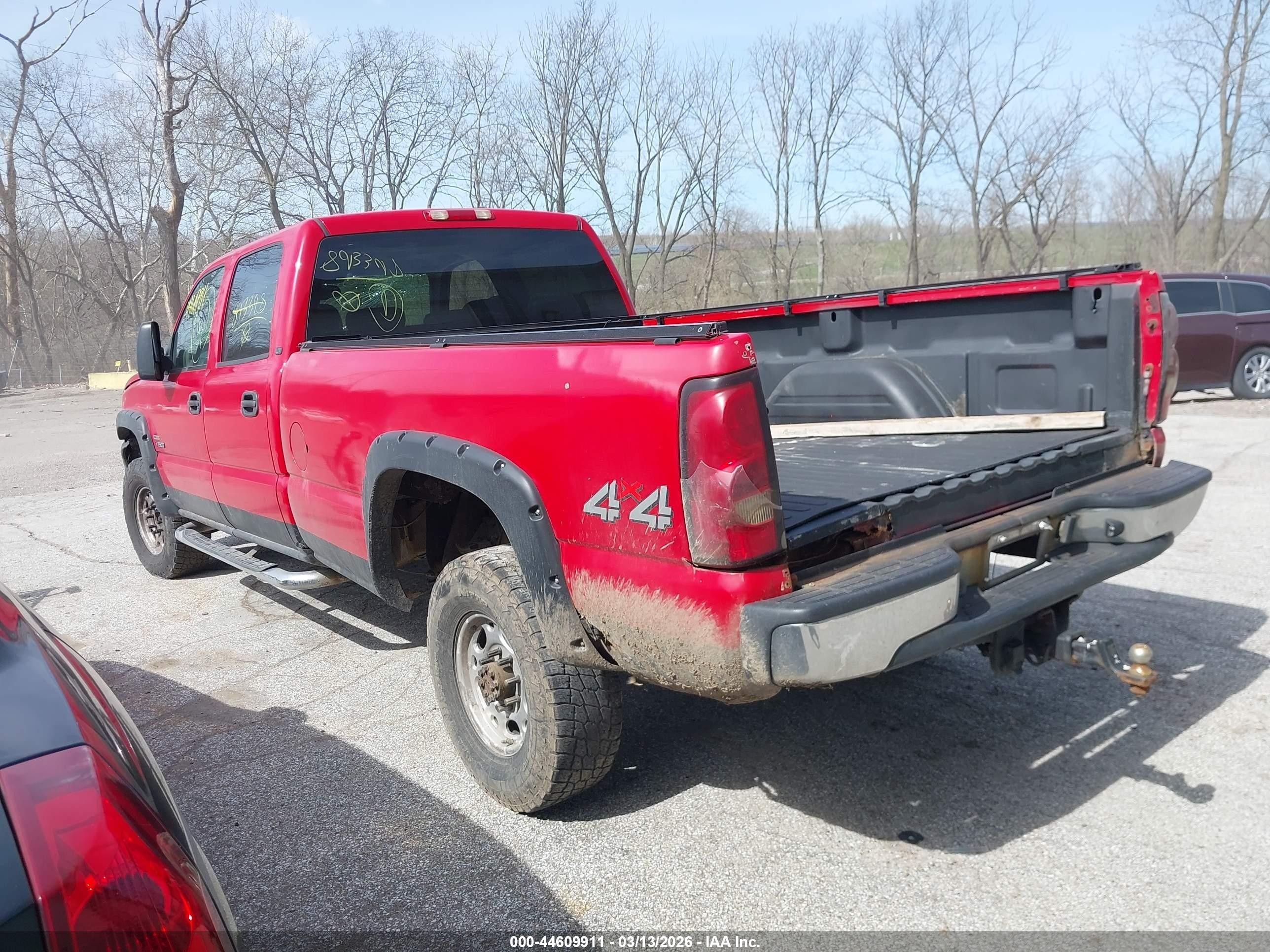2005 Chevrolet Silverado 3500 Lt Red vin: 1GCHK33225F893398