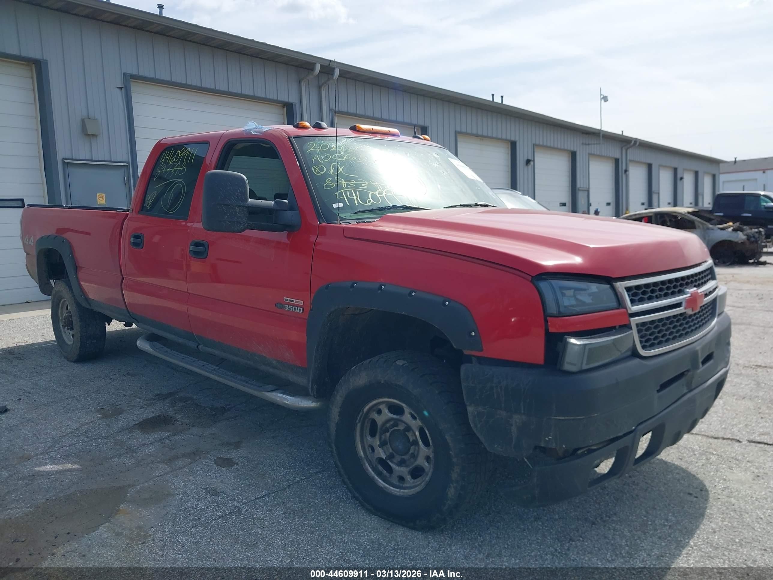 2005 Chevrolet Silverado 3500 Lt Red vin: 1GCHK33225F893398