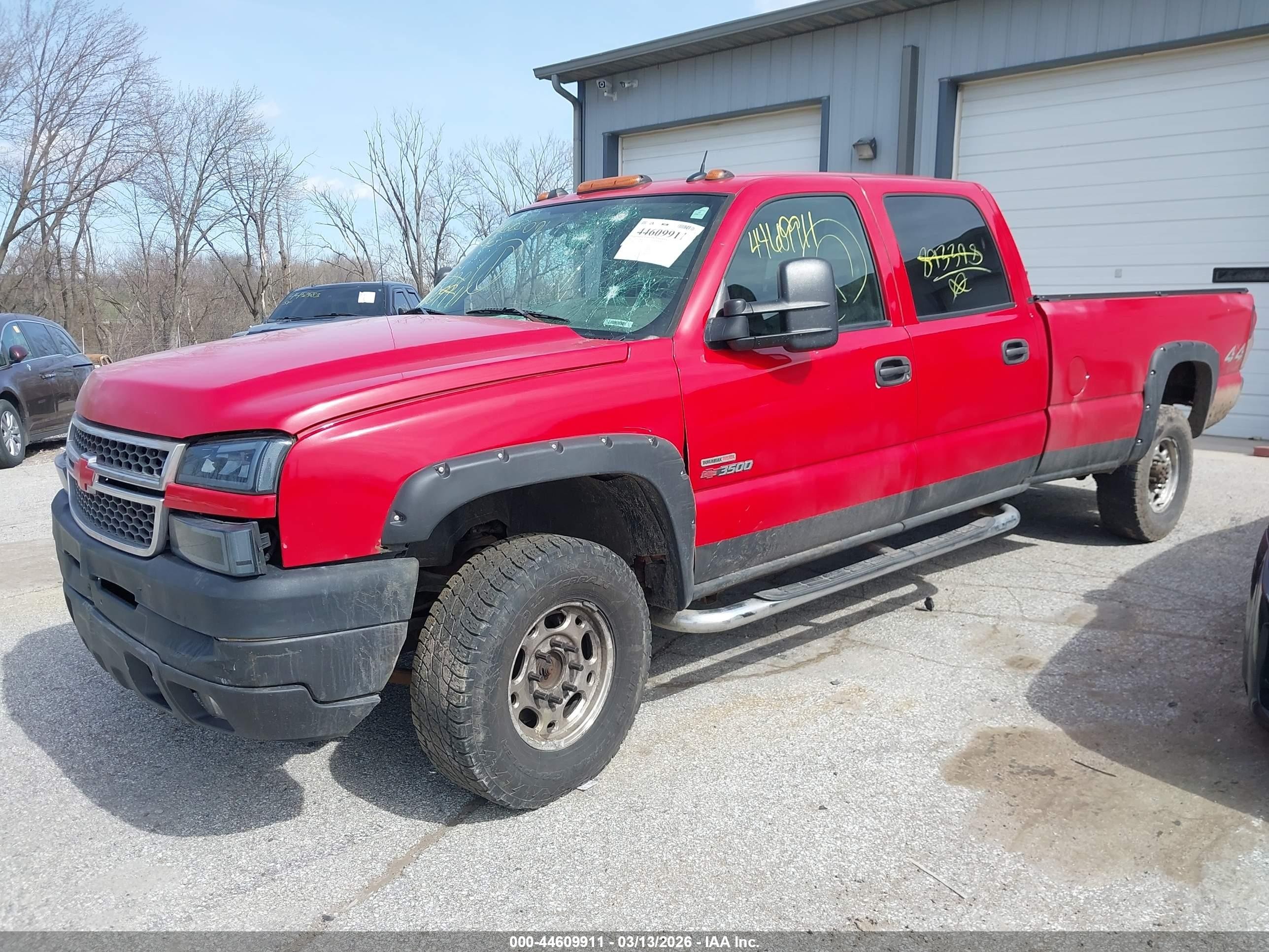 2005 Chevrolet Silverado 3500 Lt Red vin: 1GCHK33225F893398