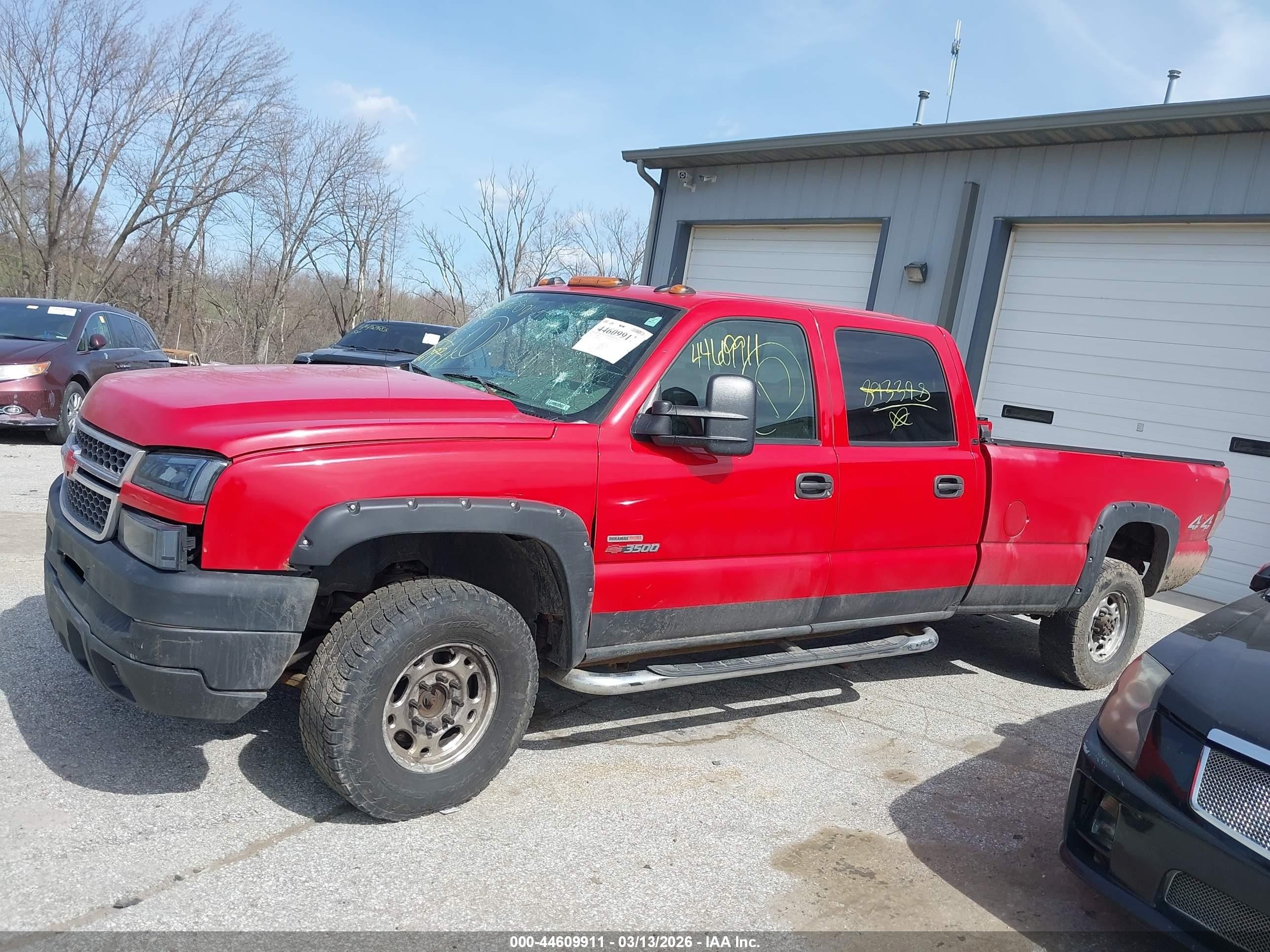 2005 Chevrolet Silverado 3500 Lt Red vin: 1GCHK33225F893398