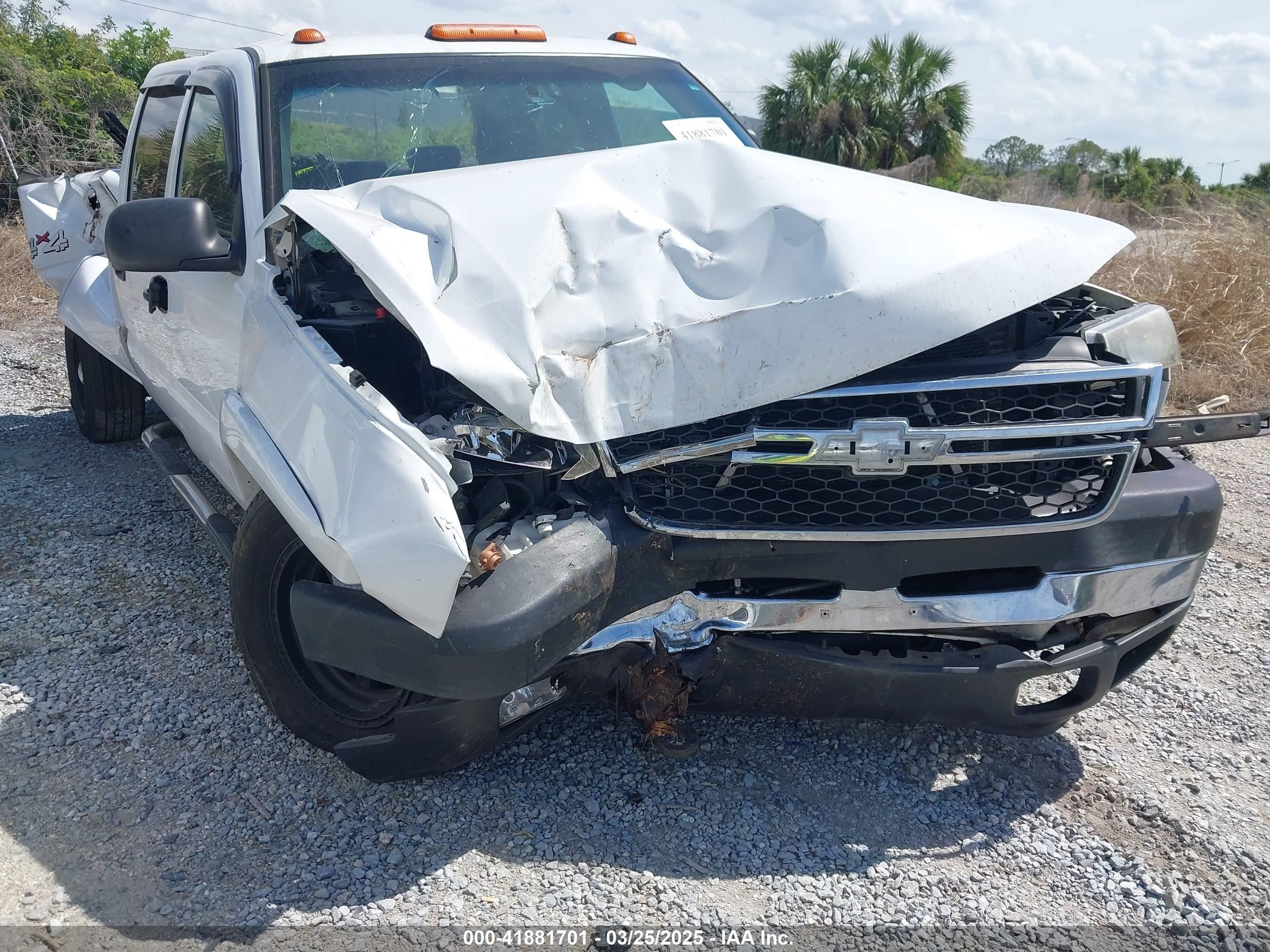 2006 Chevrolet Silverado 3500 Lt1 White vin: 1GCHK33D56F168297