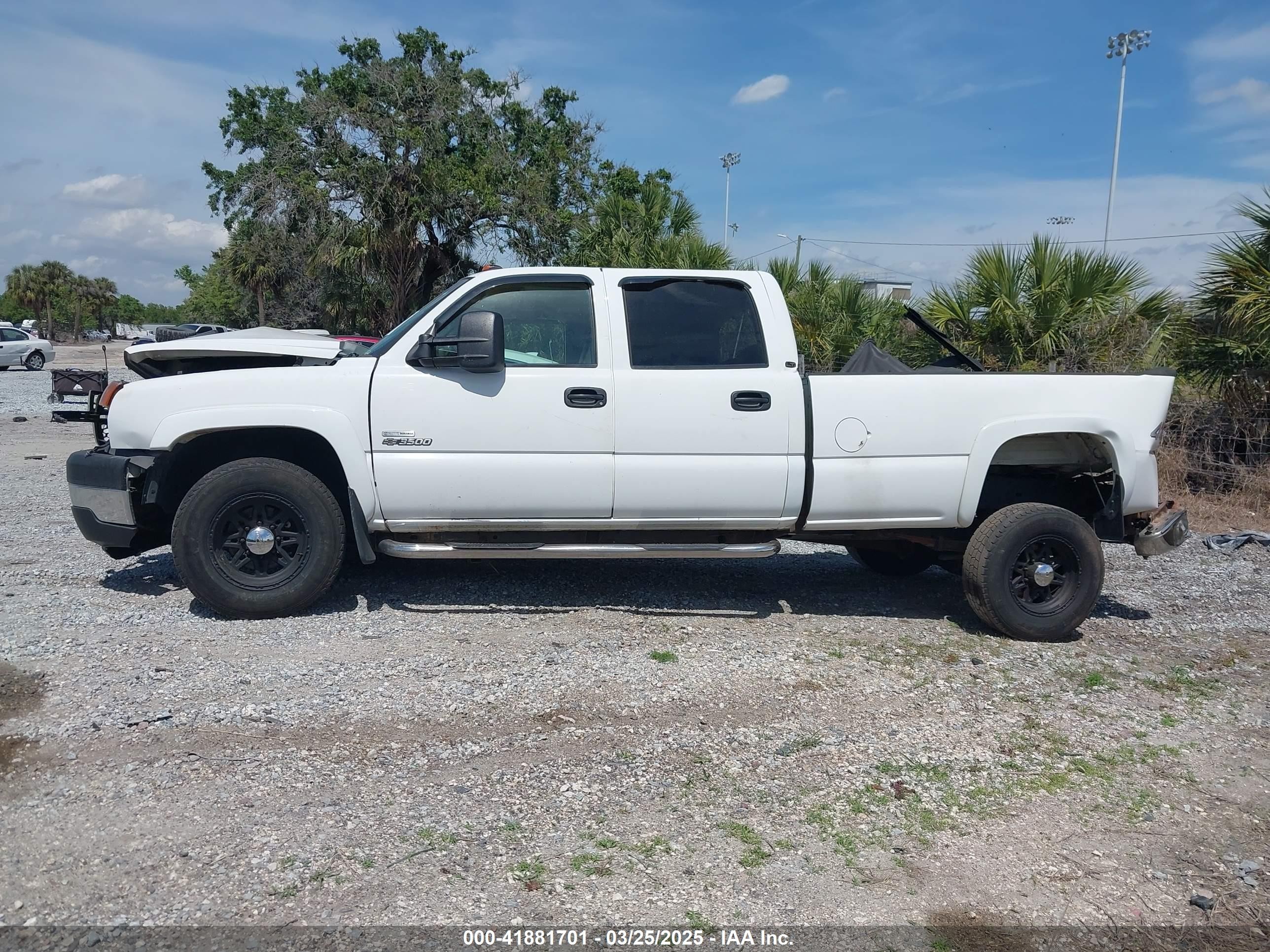 2006 Chevrolet Silverado 3500 Lt1 White vin: 1GCHK33D56F168297