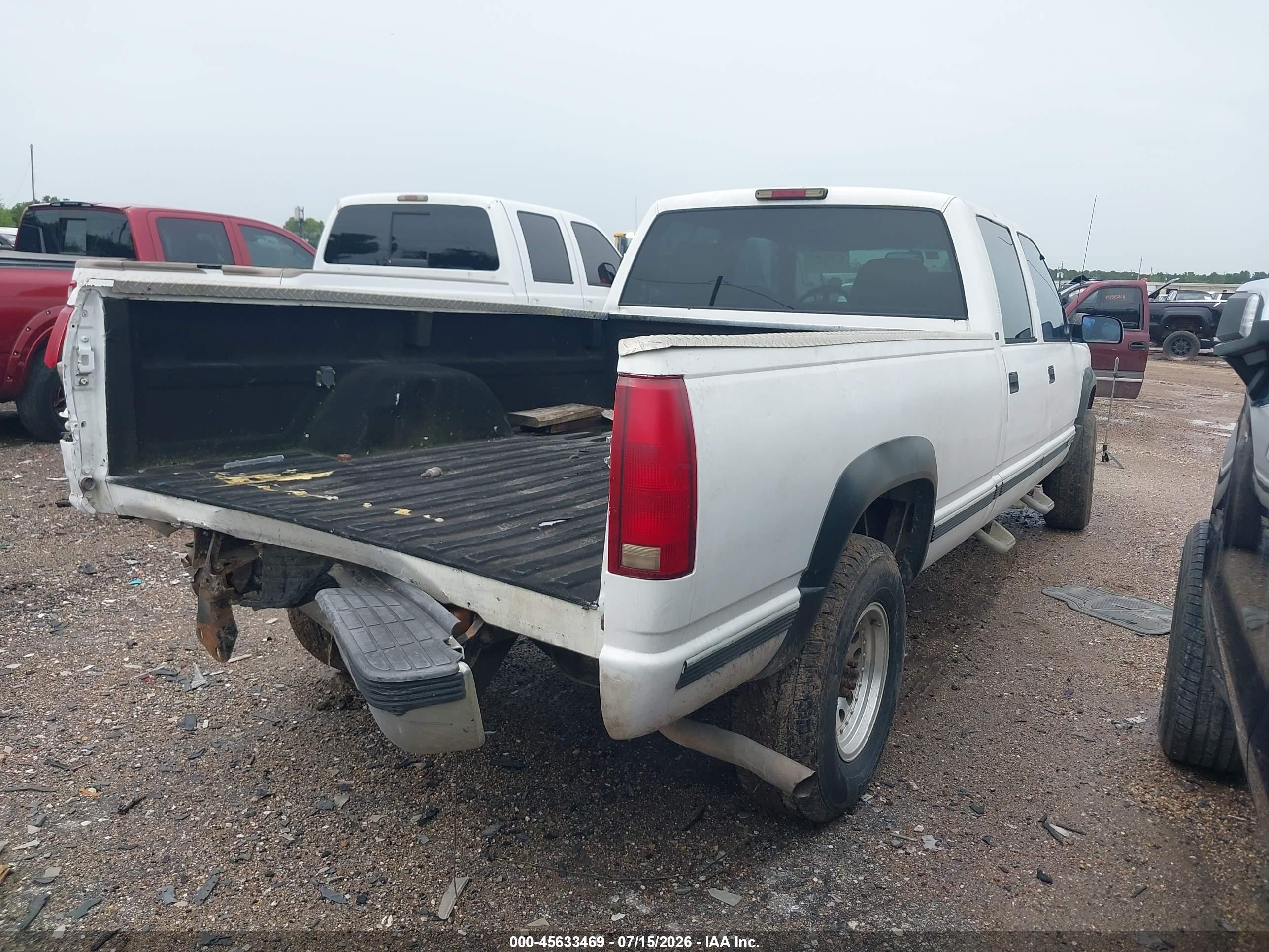 1998 Chevrolet K3500   White vin: 1GCHK33J2WF048270