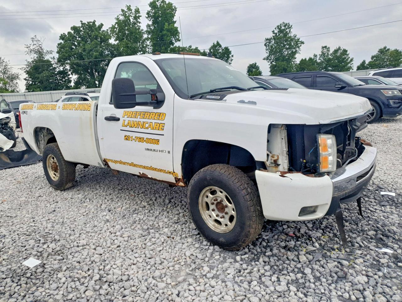 2008 Chevrolet Silverado K3500 White vin: 1GCHK34688E132354