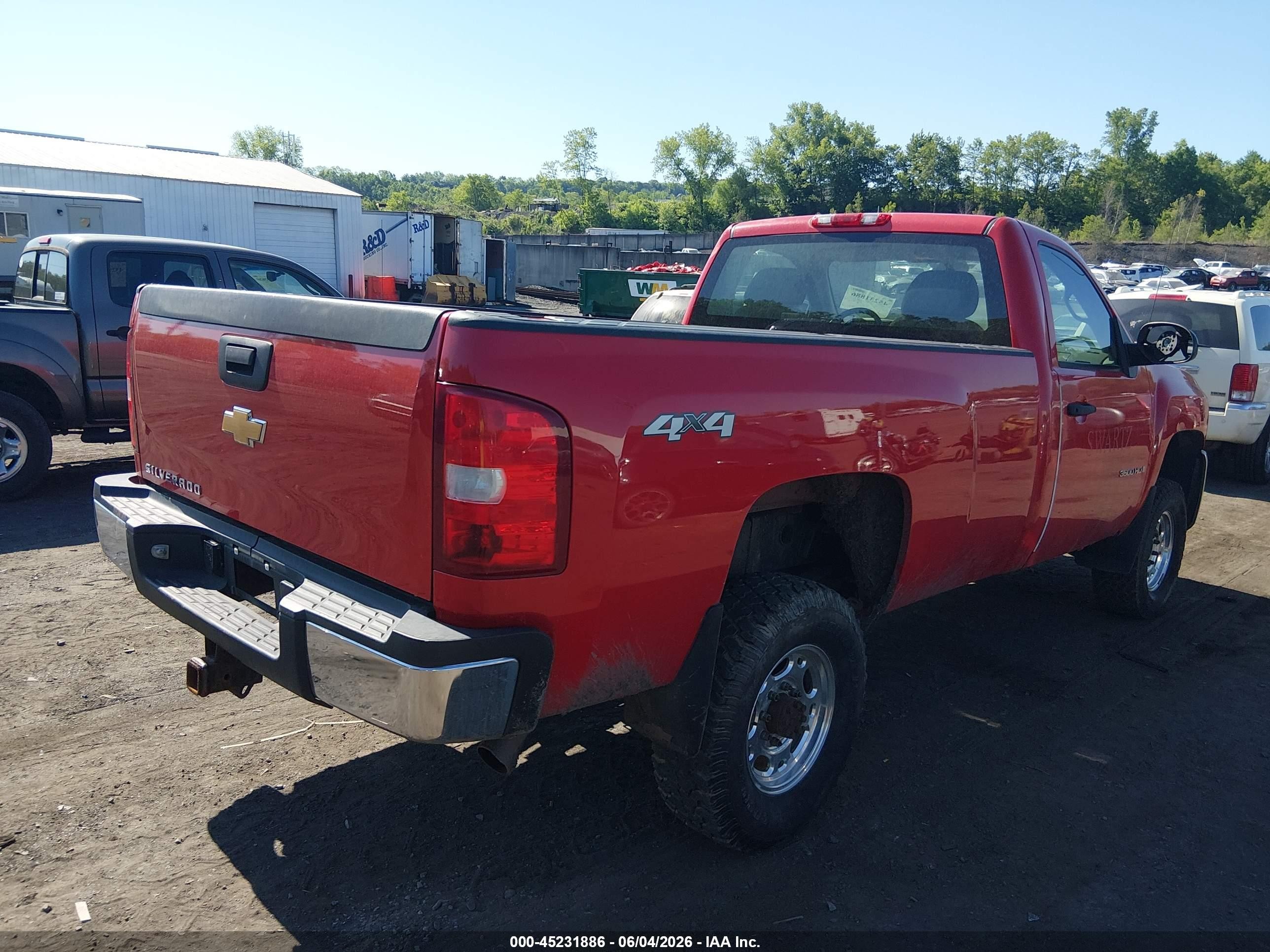 2007 Chevrolet Silverado 3500 Work Truck Red vin: 1GCHK34K77E548651