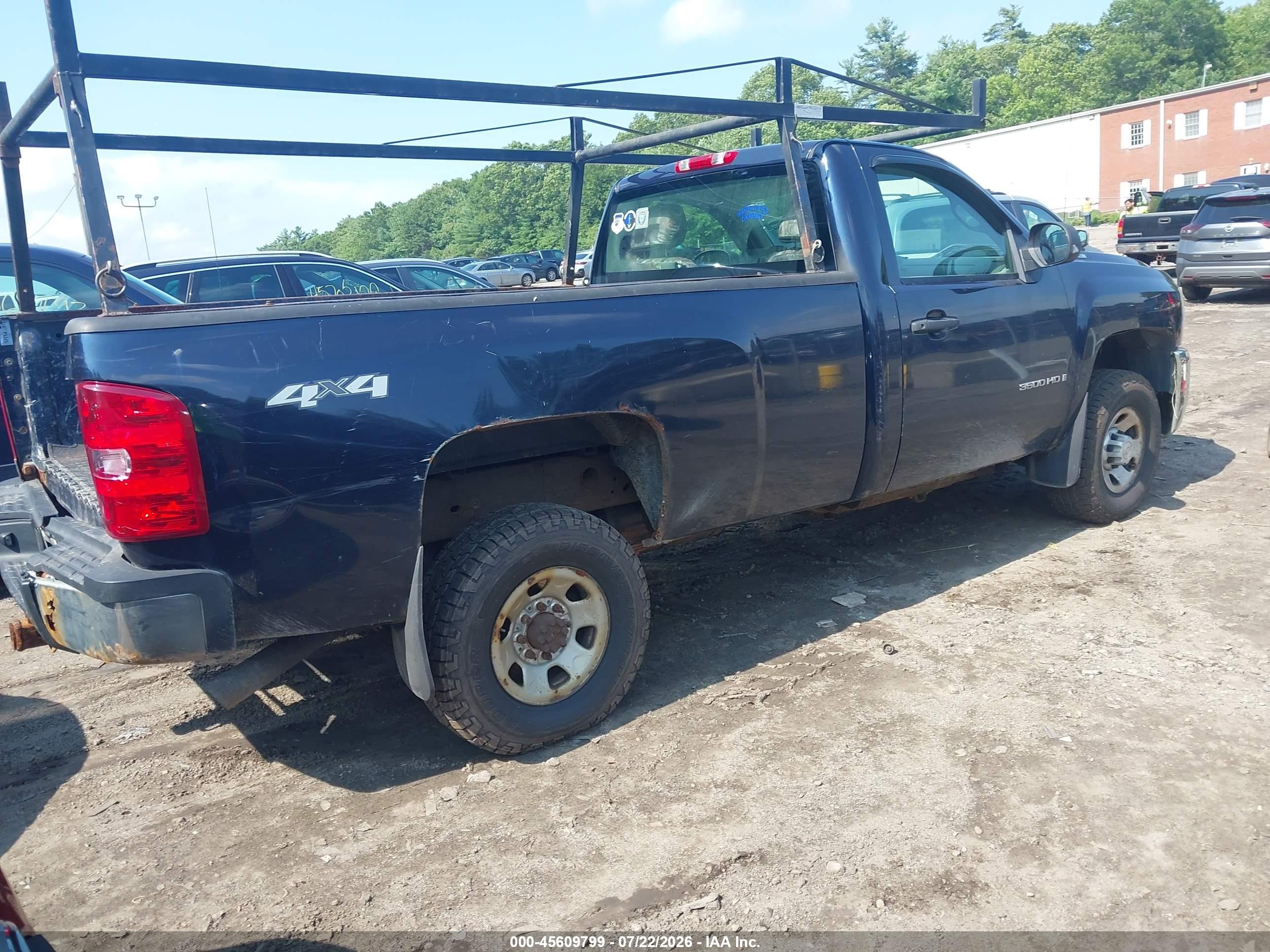 2007 Chevrolet Silverado 3500 Work Truck Blue vin: 1GCHK34K97E550661