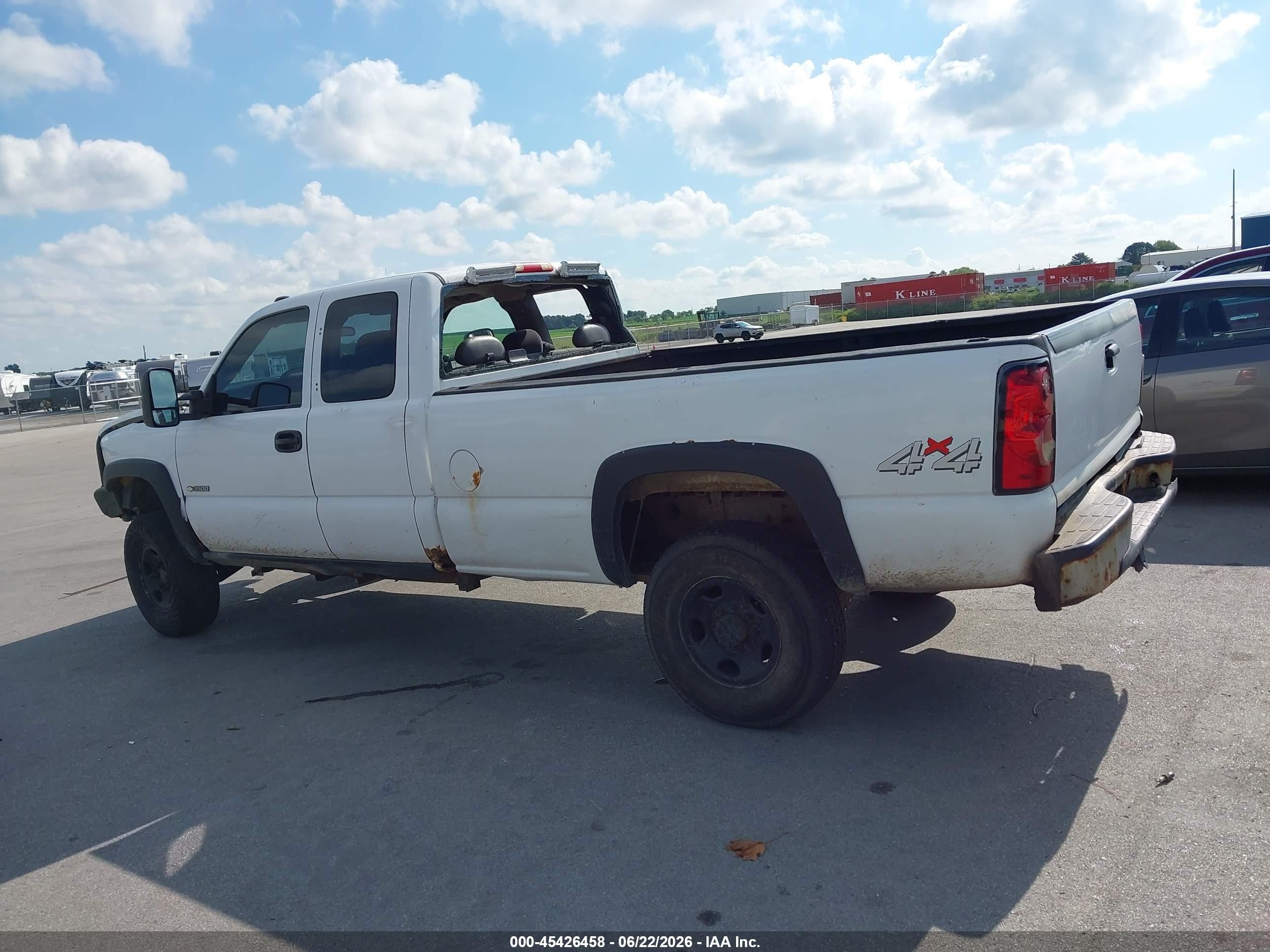 2007 Chevrolet Silverado 3500 Classic Work Truck Белый vin: 1GCHK39U47E155992