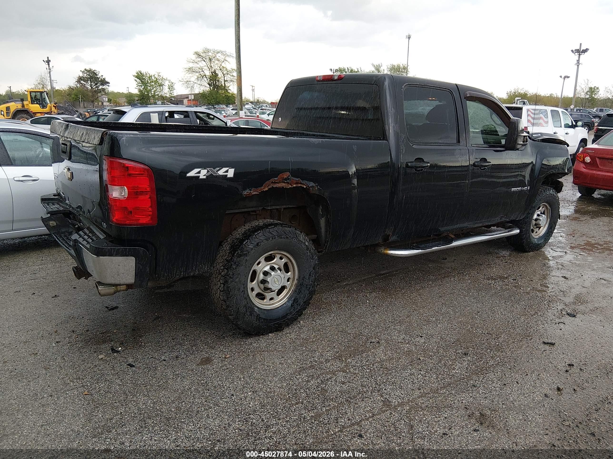 2009 Chevrolet Silverado 2500hd Work Truck Черный vin: 1GCHK43K29F128073