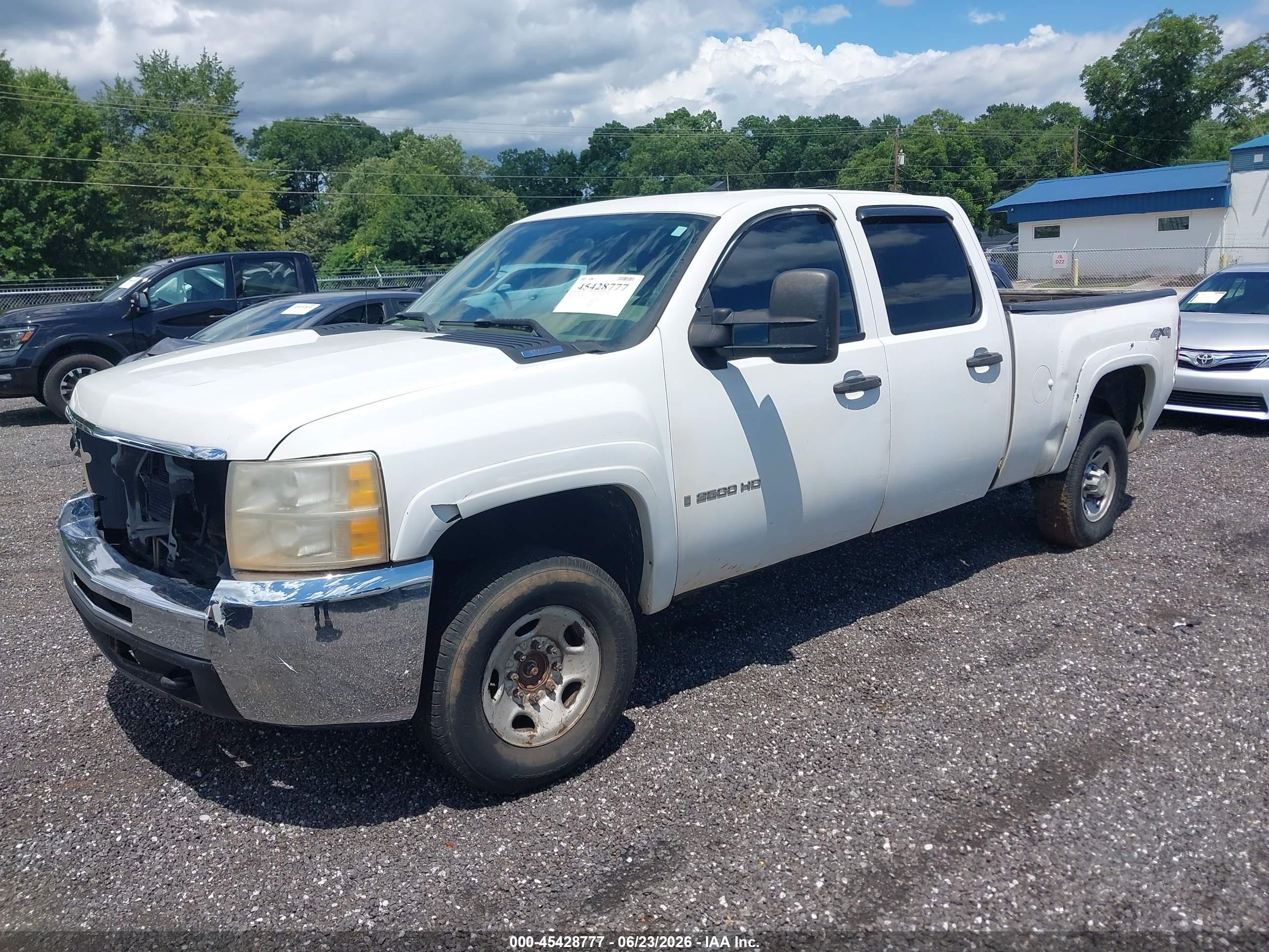 2009 Chevrolet Silverado 2500hd Work Truck White vin: 1GCHK43KX9F159667