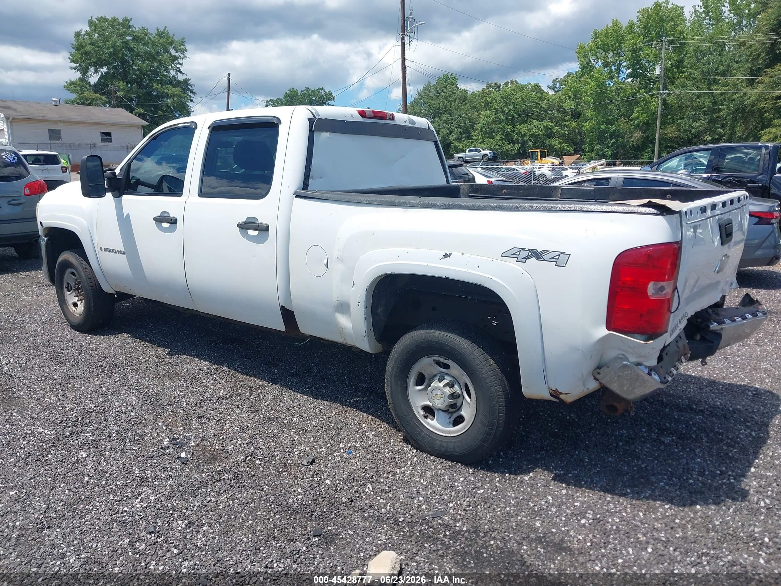 2009 Chevrolet Silverado 2500hd Work Truck White vin: 1GCHK43KX9F159667