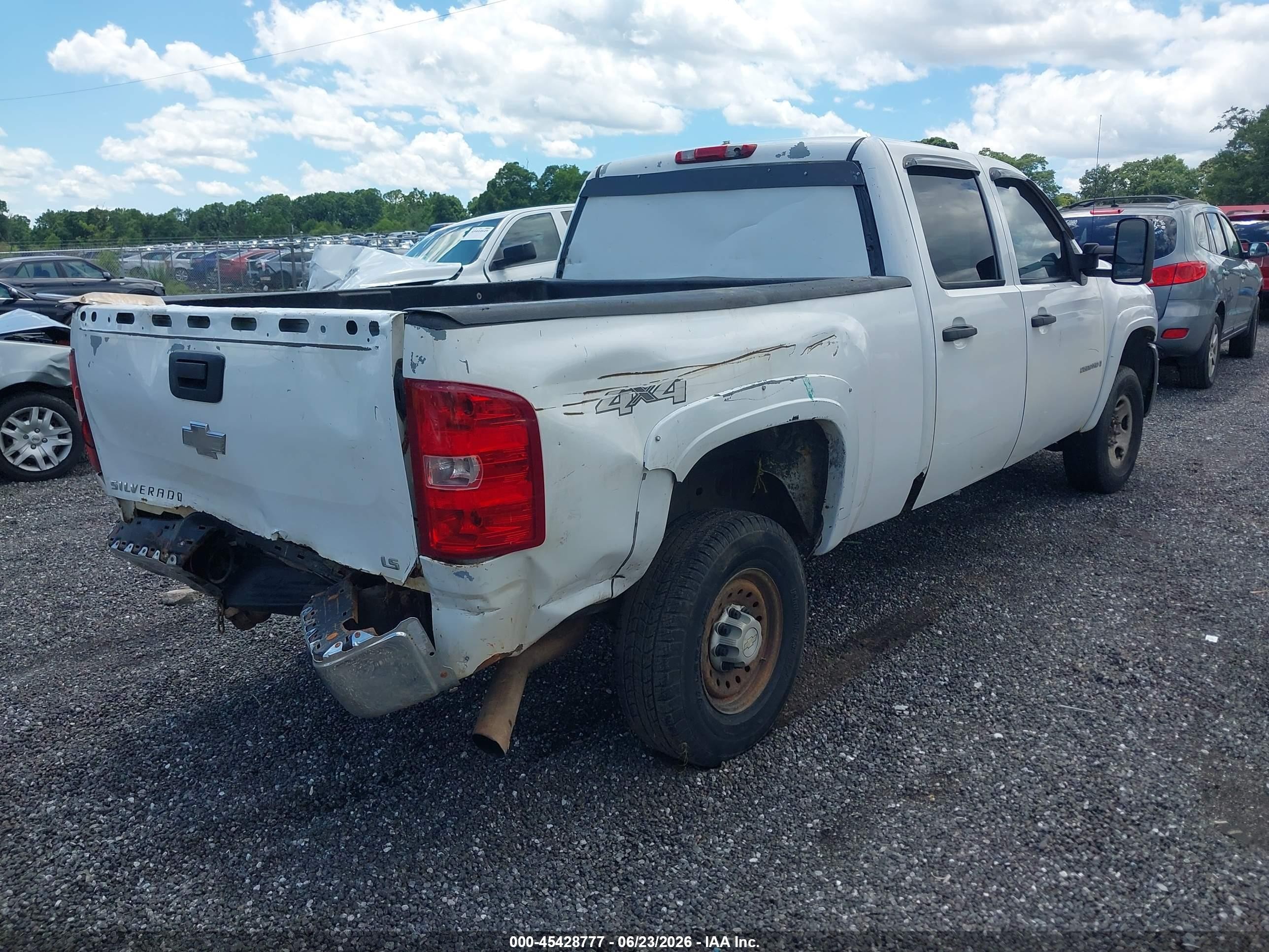 2009 Chevrolet Silverado 2500hd Work Truck White vin: 1GCHK43KX9F159667