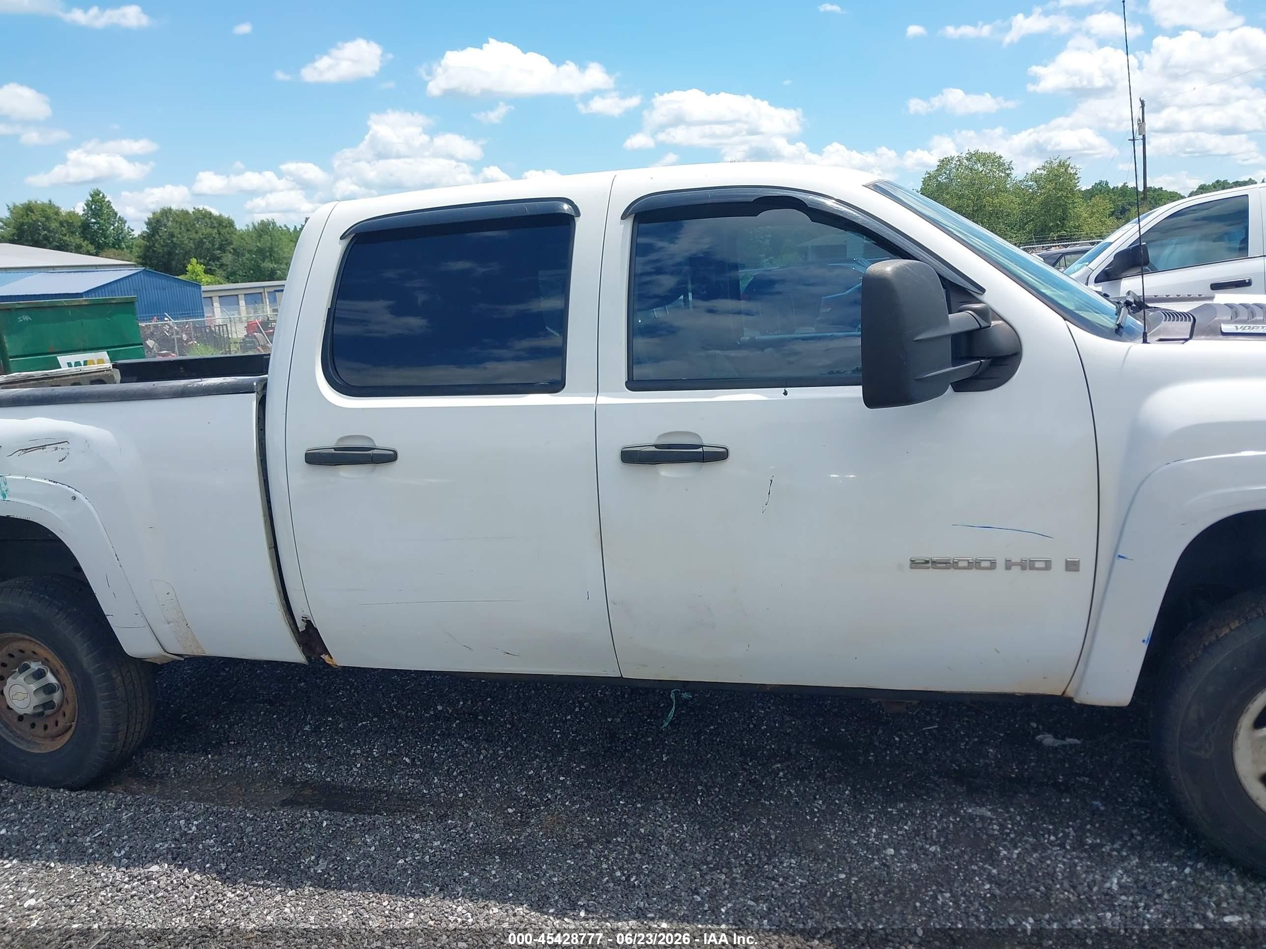 2009 Chevrolet Silverado 2500hd Work Truck White vin: 1GCHK43KX9F159667