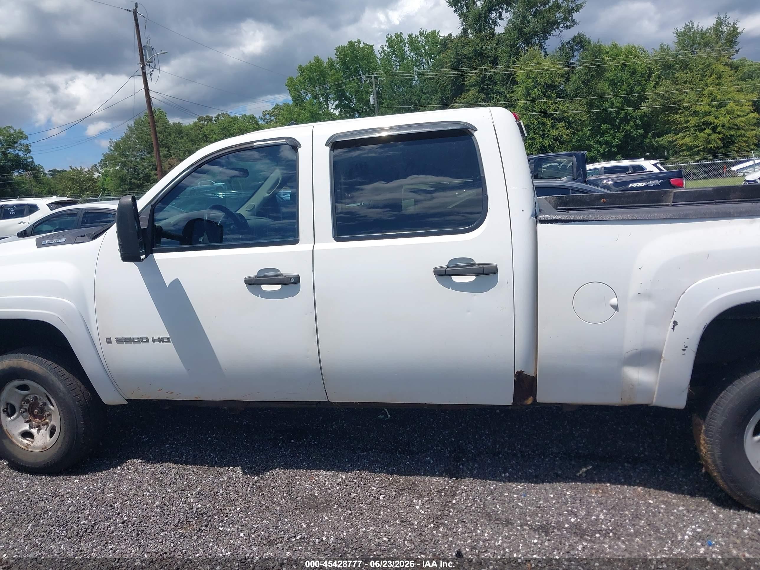 2009 Chevrolet Silverado 2500hd Work Truck White vin: 1GCHK43KX9F159667