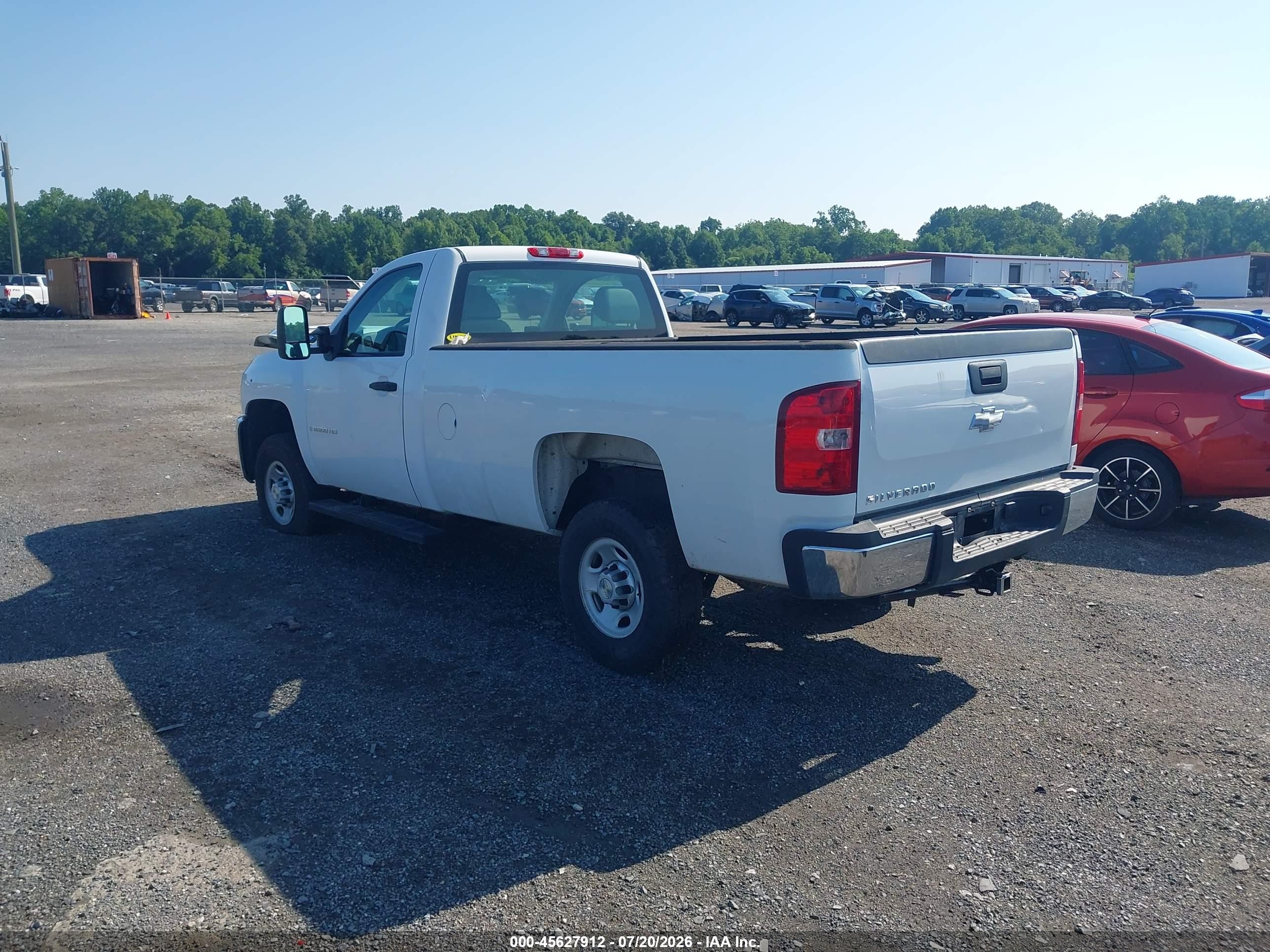 2009 Chevrolet Silverado 2500hd Work Truck White vin: 1GCHK44K69F175136