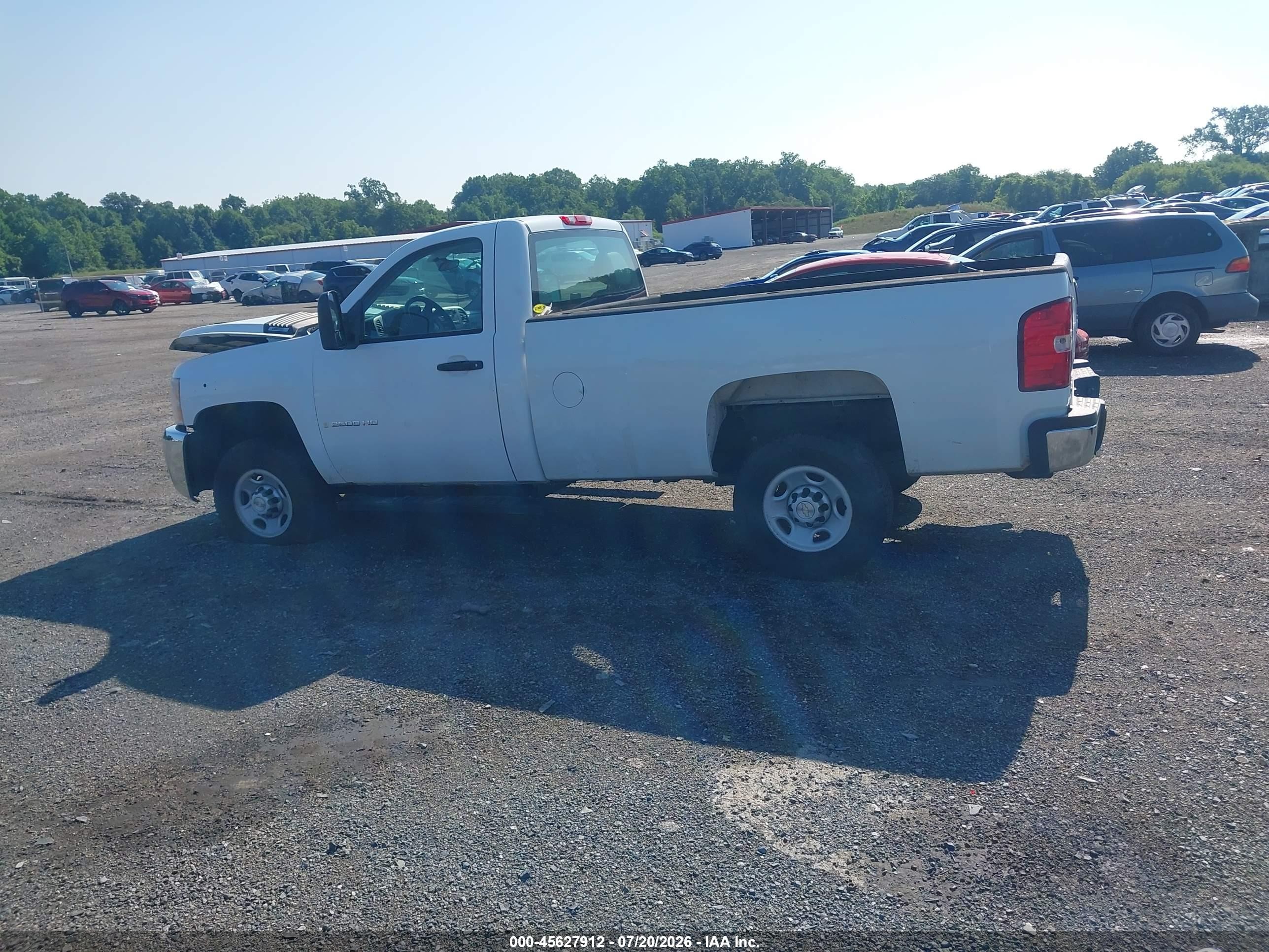 2009 Chevrolet Silverado 2500hd Work Truck White vin: 1GCHK44K69F175136