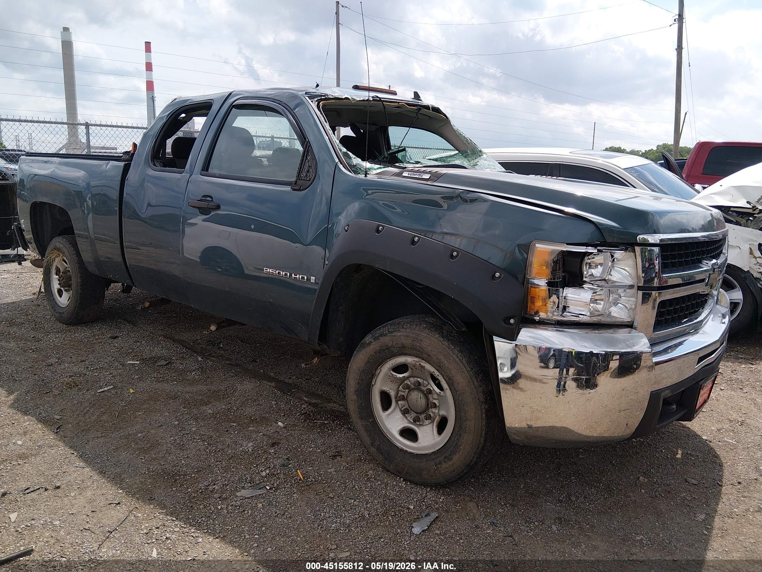 2009 Chevrolet Silverado 2500hd Work Truck Blue vin: 1GCHK49K69E128302