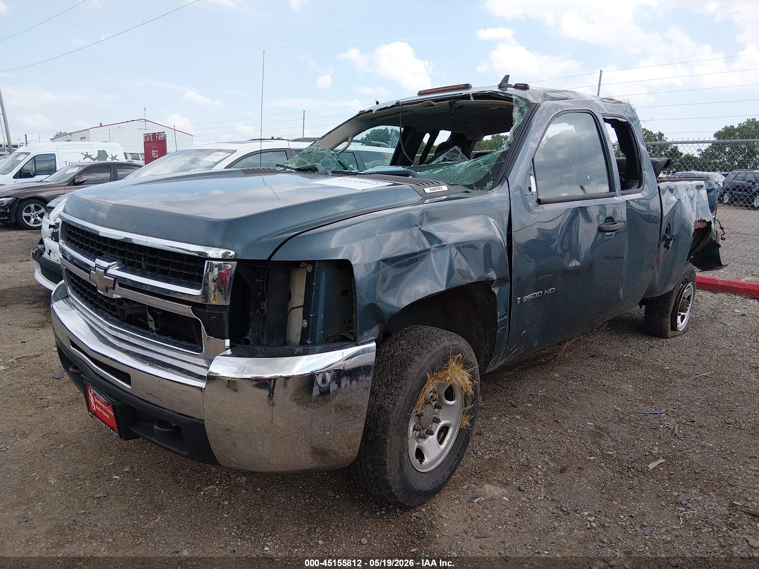 2009 Chevrolet Silverado 2500hd Work Truck Blue vin: 1GCHK49K69E128302